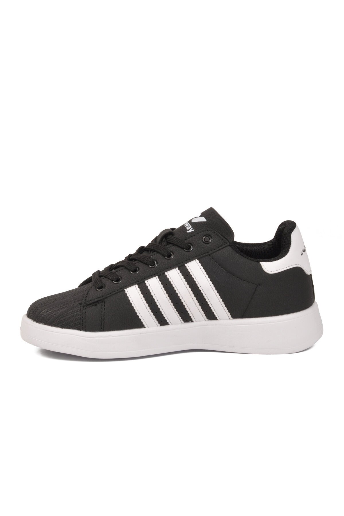 Siyah-Beyaz Hafif Unisex Spor Ayakkabı 26112 Senti G