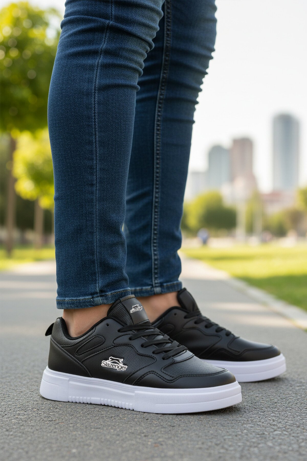 Siyah-Beyaz Unisex Spor Ayakkabı Energy G