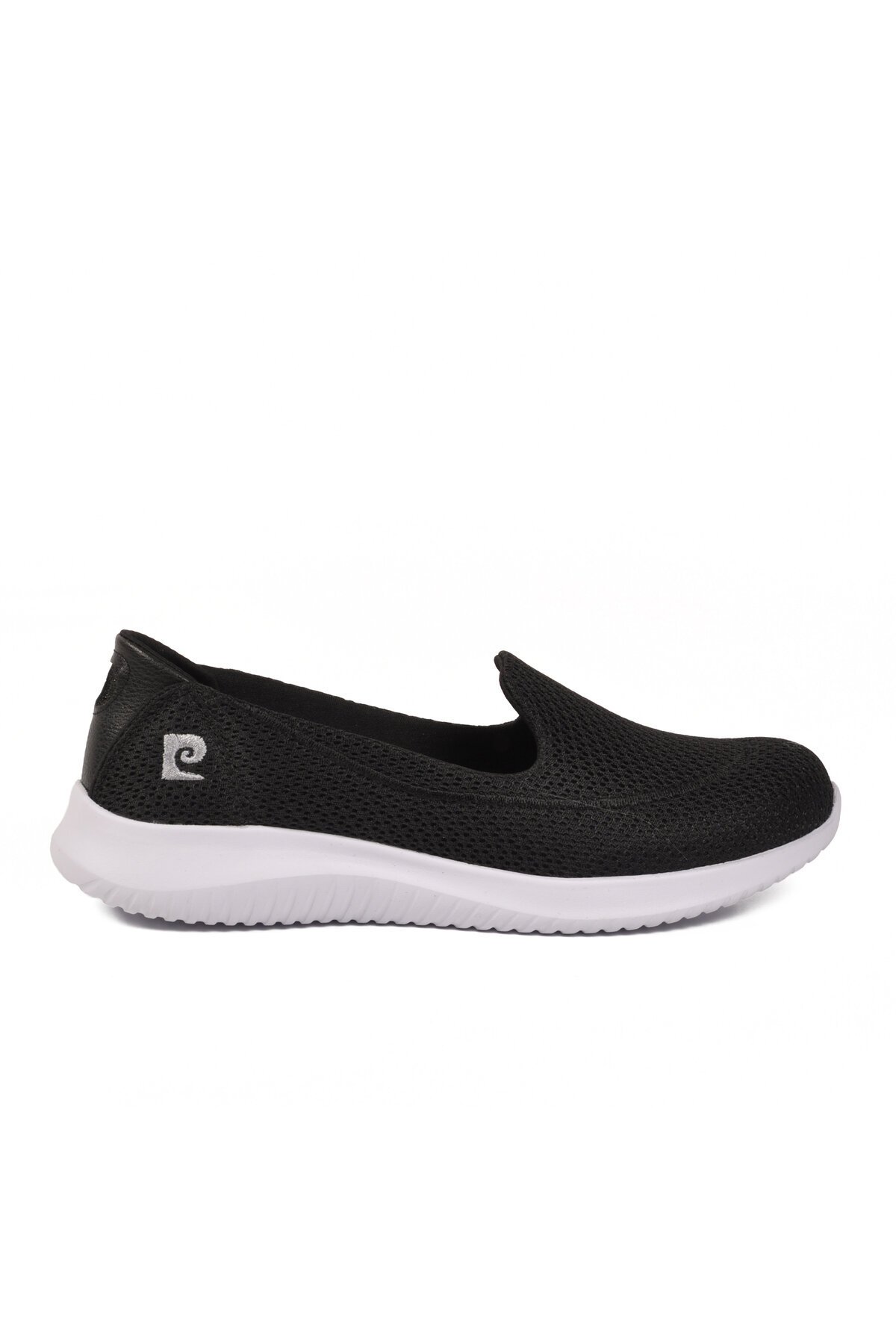 Siyah-Beyaz Tekstil Hafif Esnek Kadın Spor Ayakkabı PC-30168 Z