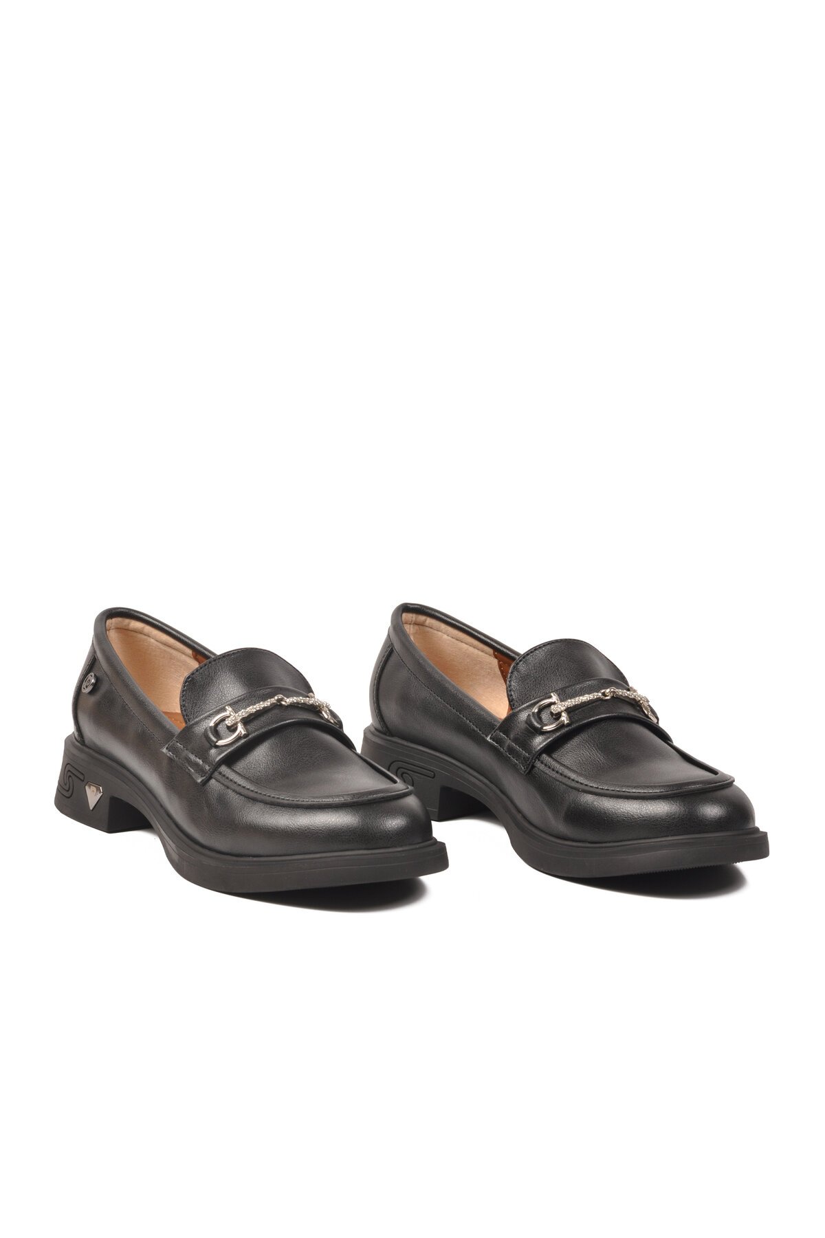 Siyah Cilt Kadın Günlük Ayakkabı PC-55257 Z