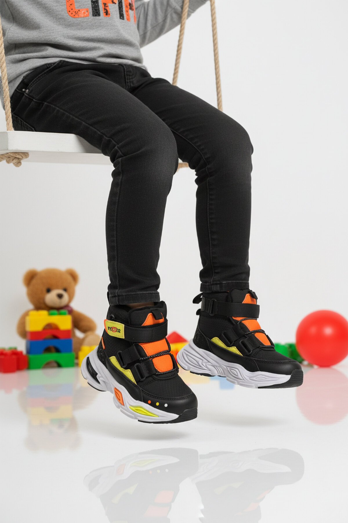 Siyah-Fosfor Sarı Çocuk Bot Pepino 2087 P