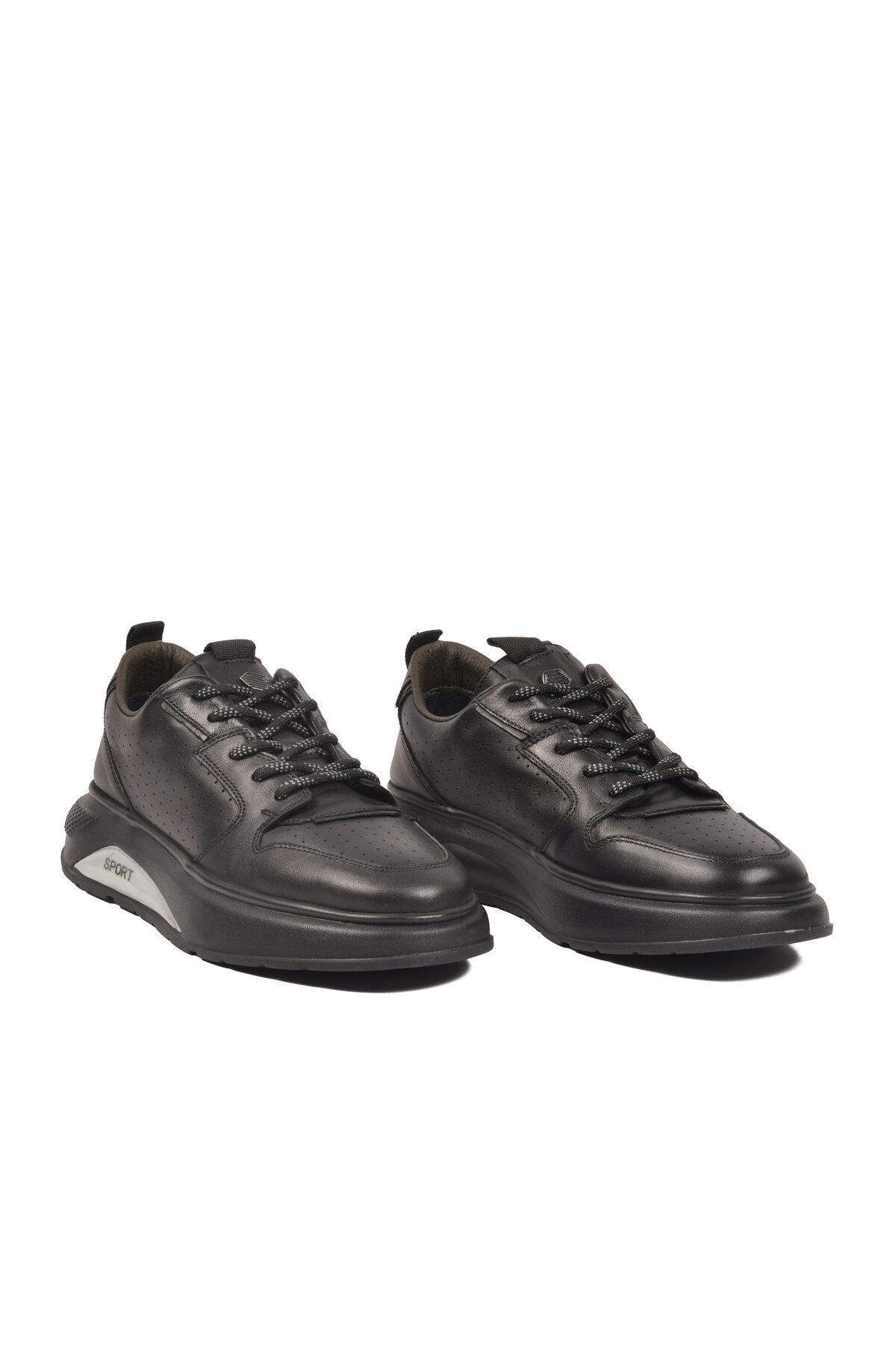 Siyah Hakiki Deri Erkek Günlük Ayakkabı AirbagSole 152-11594  M