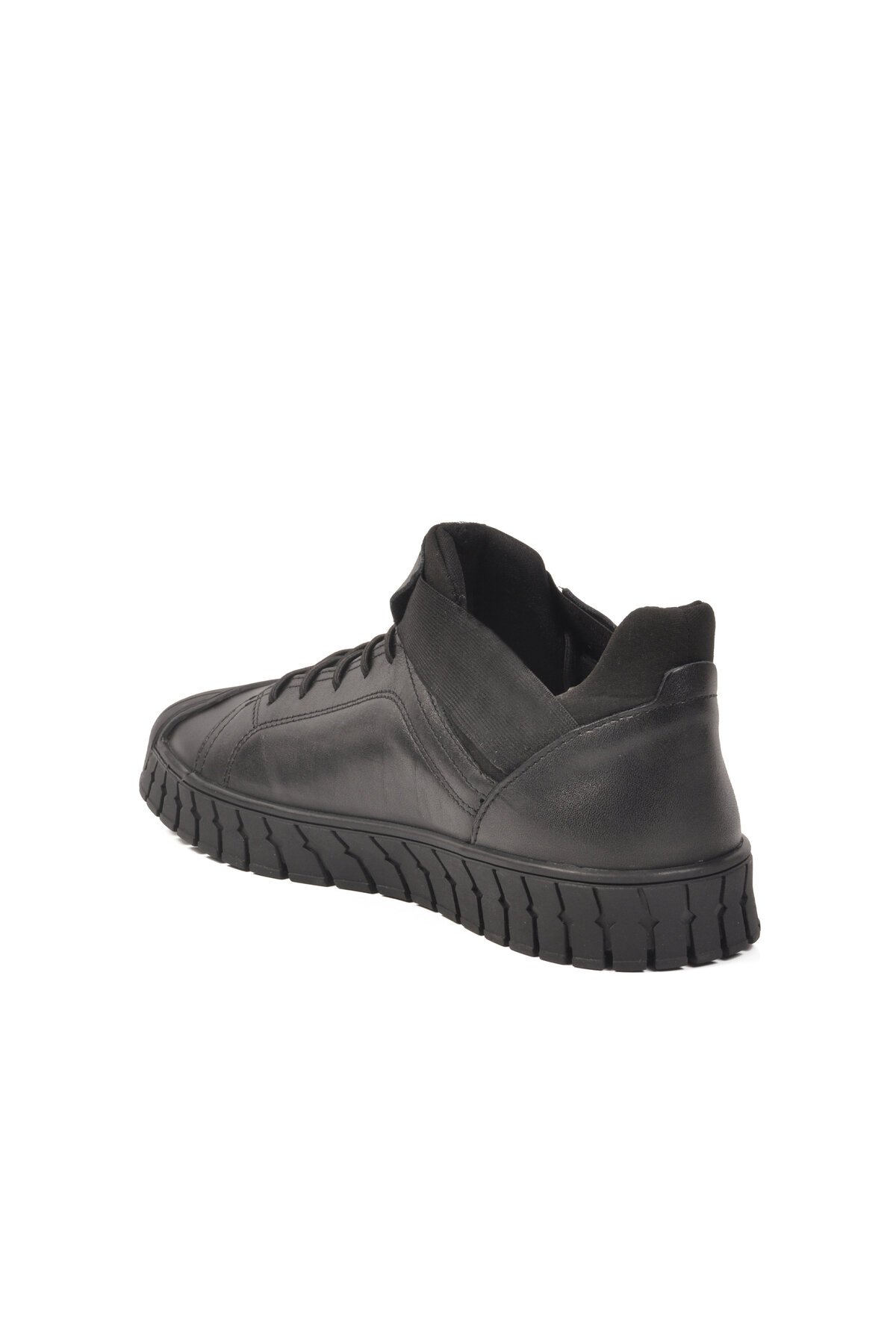 Siyah Hakiki Deri Erkek Günlük Ayakkabı 152-18431 M