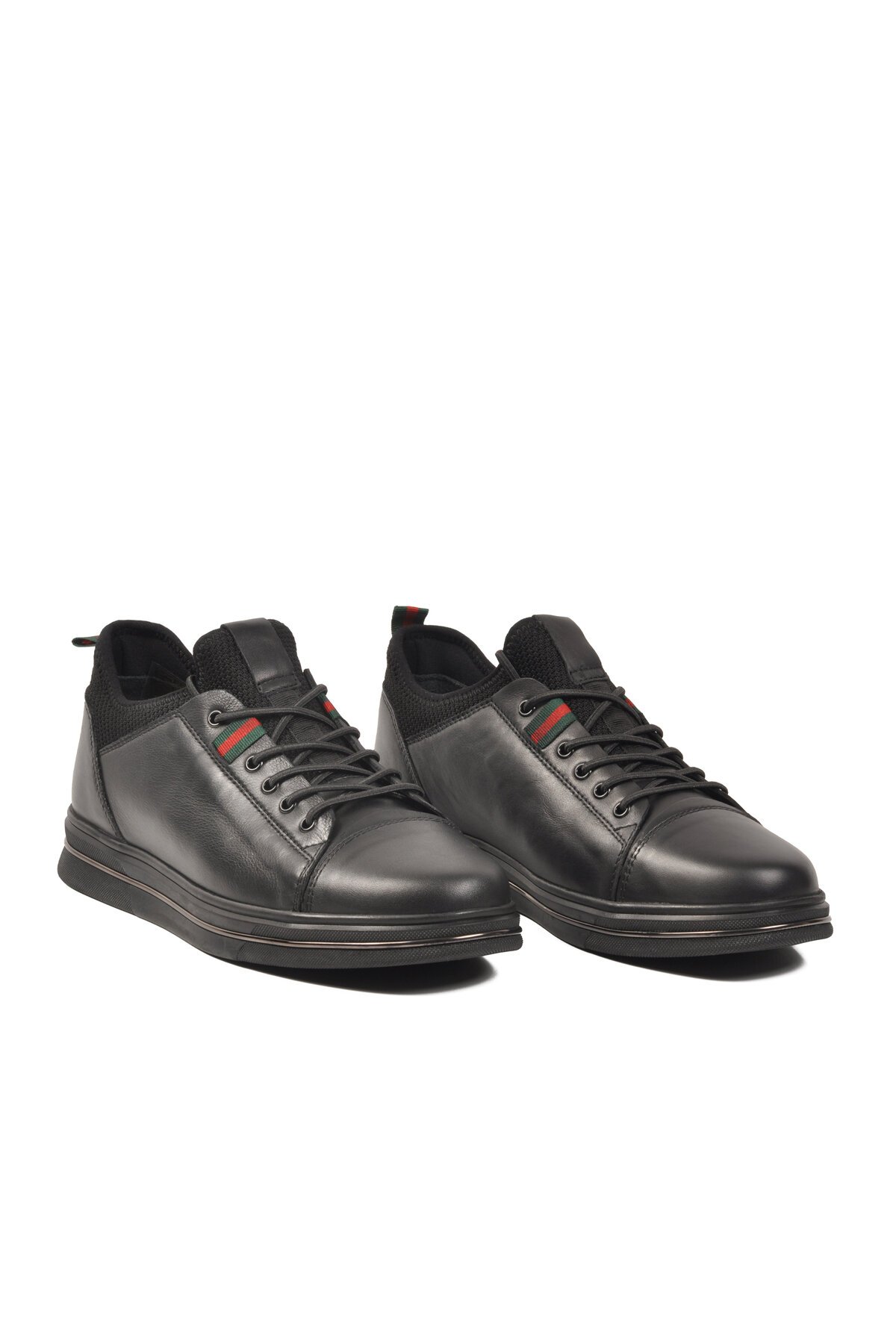 Siyah Hakiki Deri Erkek Günlük Ayakkabı Marcomen AirBagSole 152-20542 M