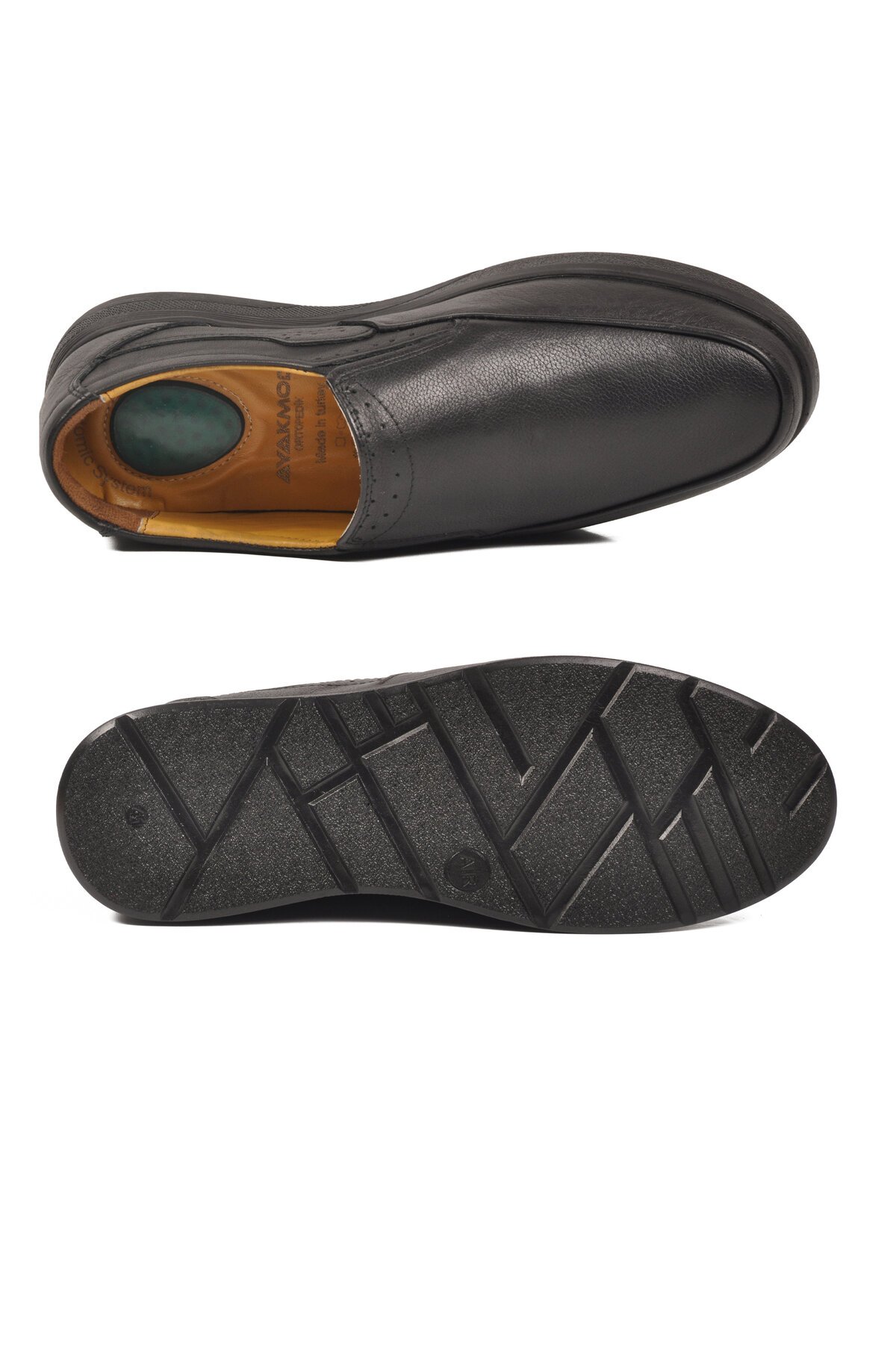 Siyah Hakiki Deri Jel Tabanlı Erkek Günlük Ayakkabı 409 M
