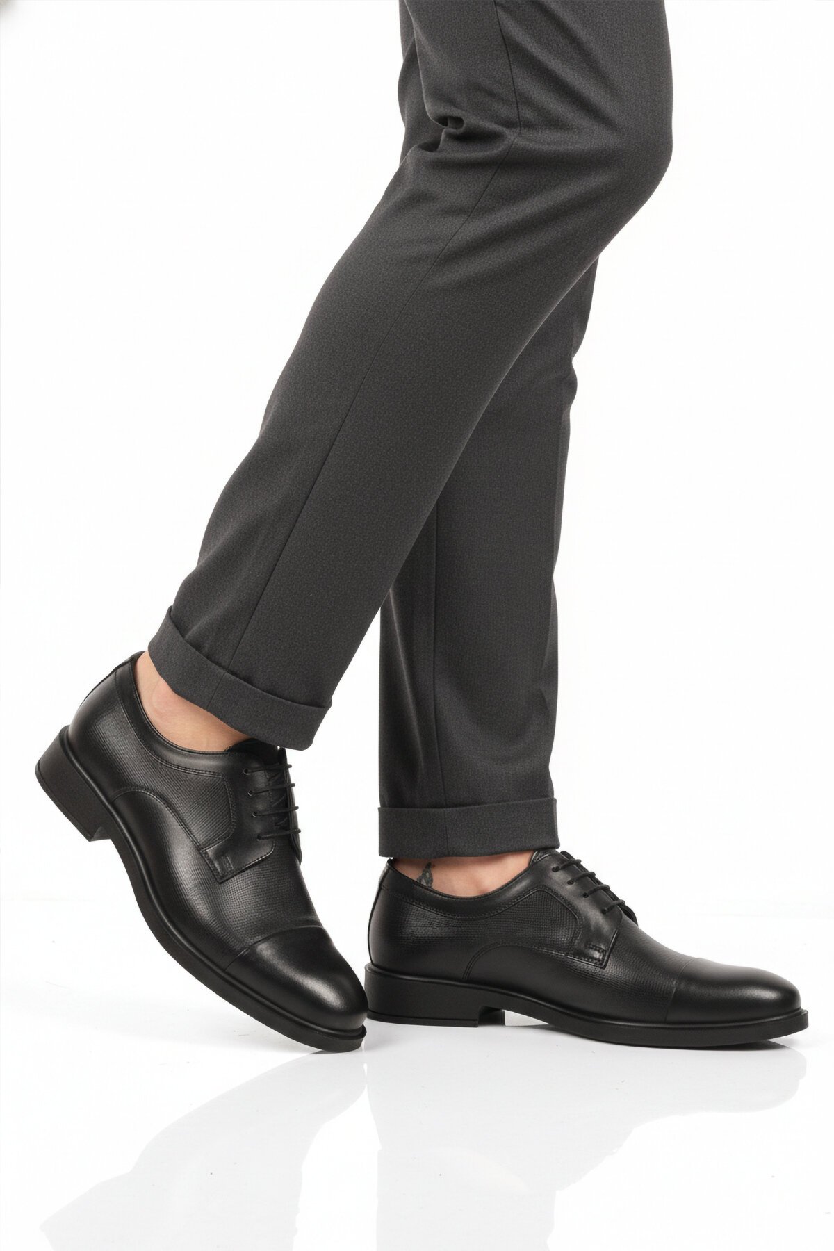 Siyah Hakiki Deri Erkek Günlük Ayakkabı 821 M