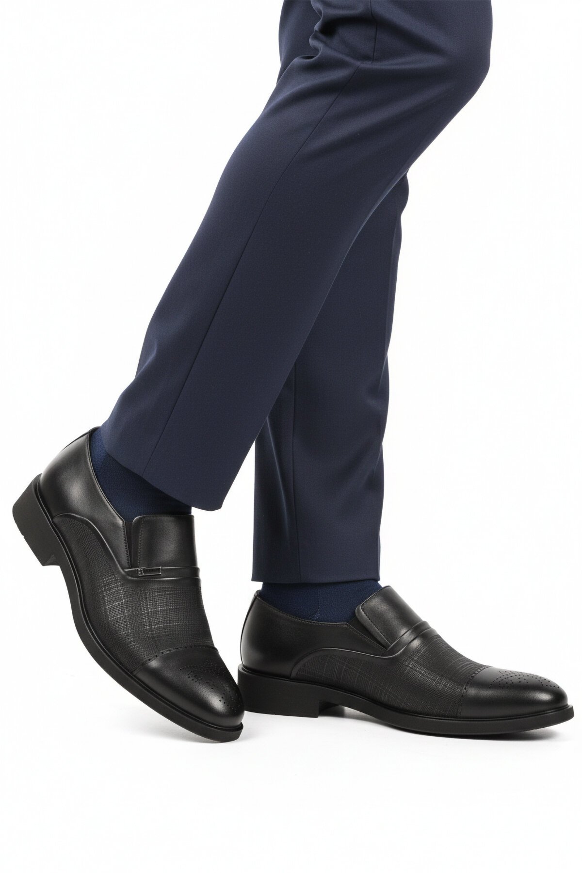 Siyah Hakiki Deri Erkek Klasik Ayakkabı 380 M