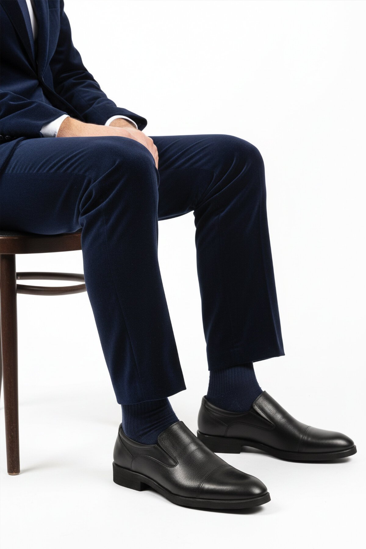 Siyah Hakiki Deri Erkek Klasik Ayakkabı 916 M