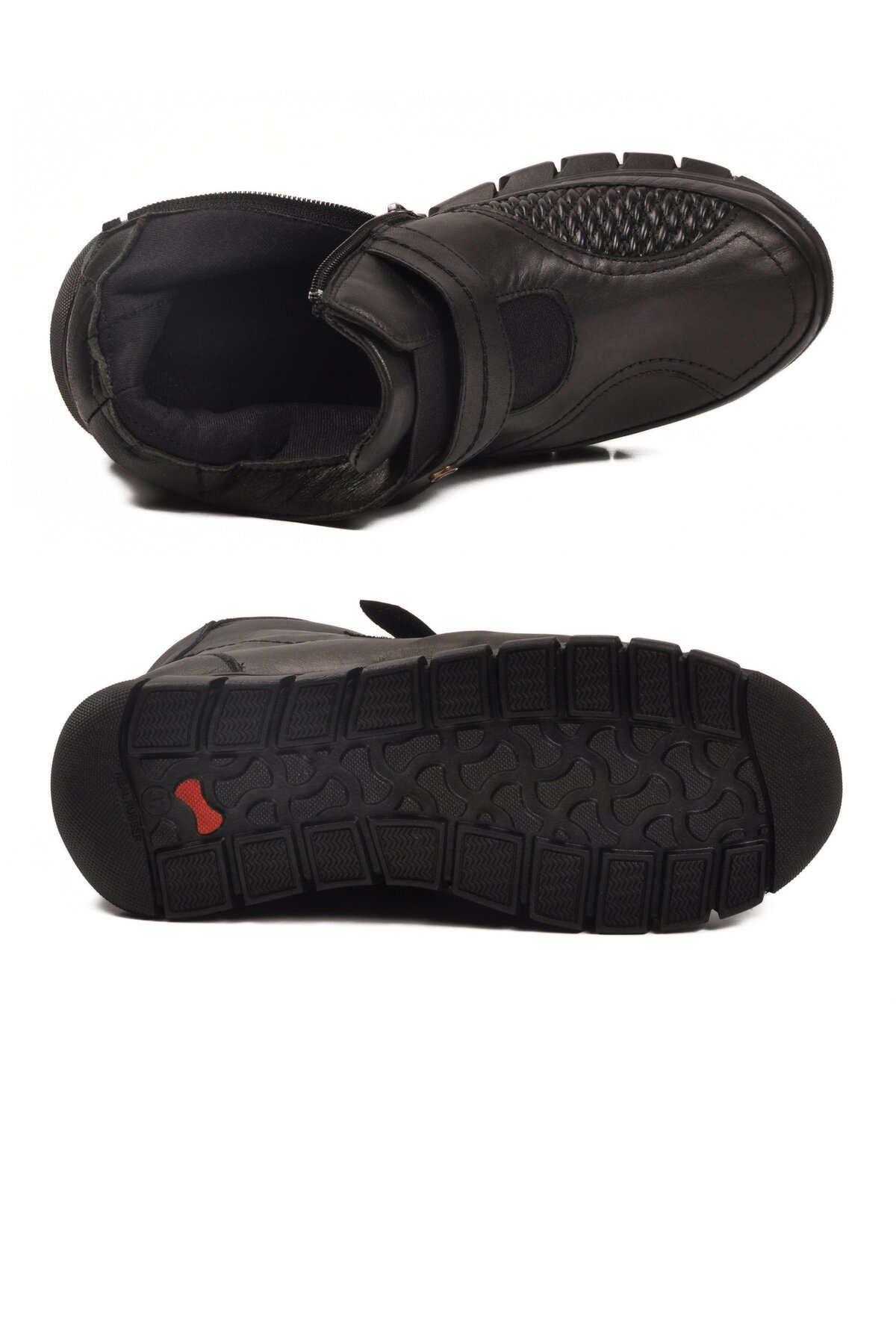 Siyah Hakiki Deri Kadın Bot 3609 Z