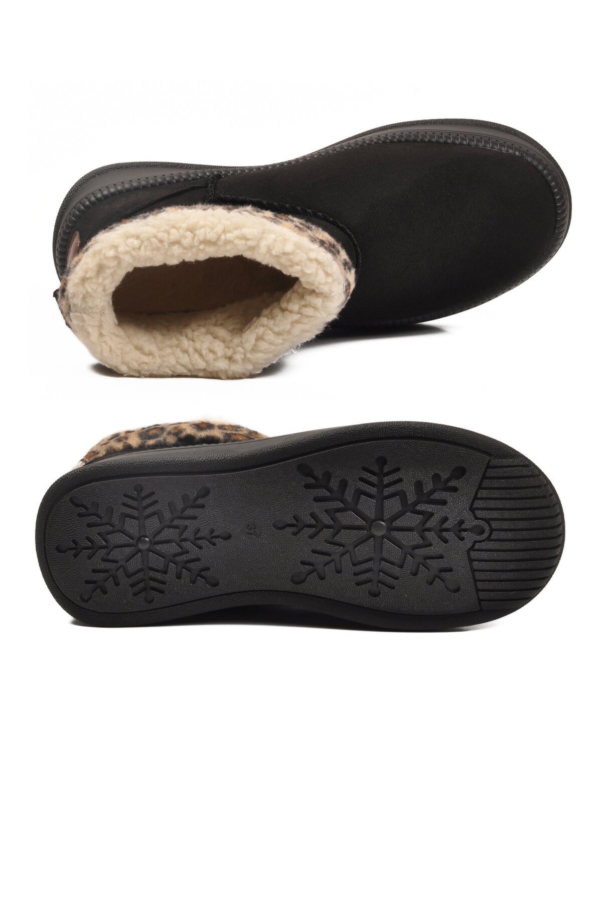 Siyah-Leopar Kadın Bot 25001 Z