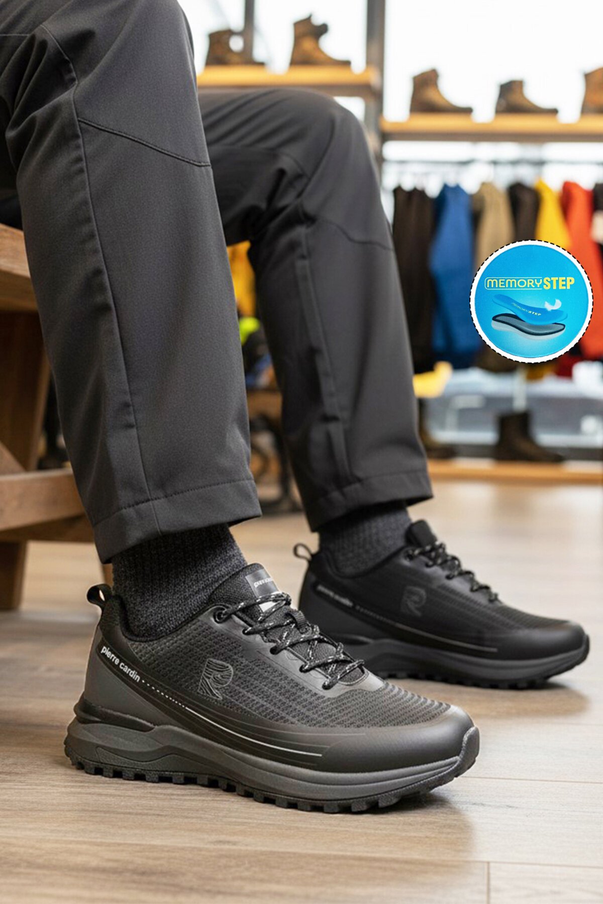 Siyah Memory Foarm Erkek Spor Ayakkabı PCI-11076 M