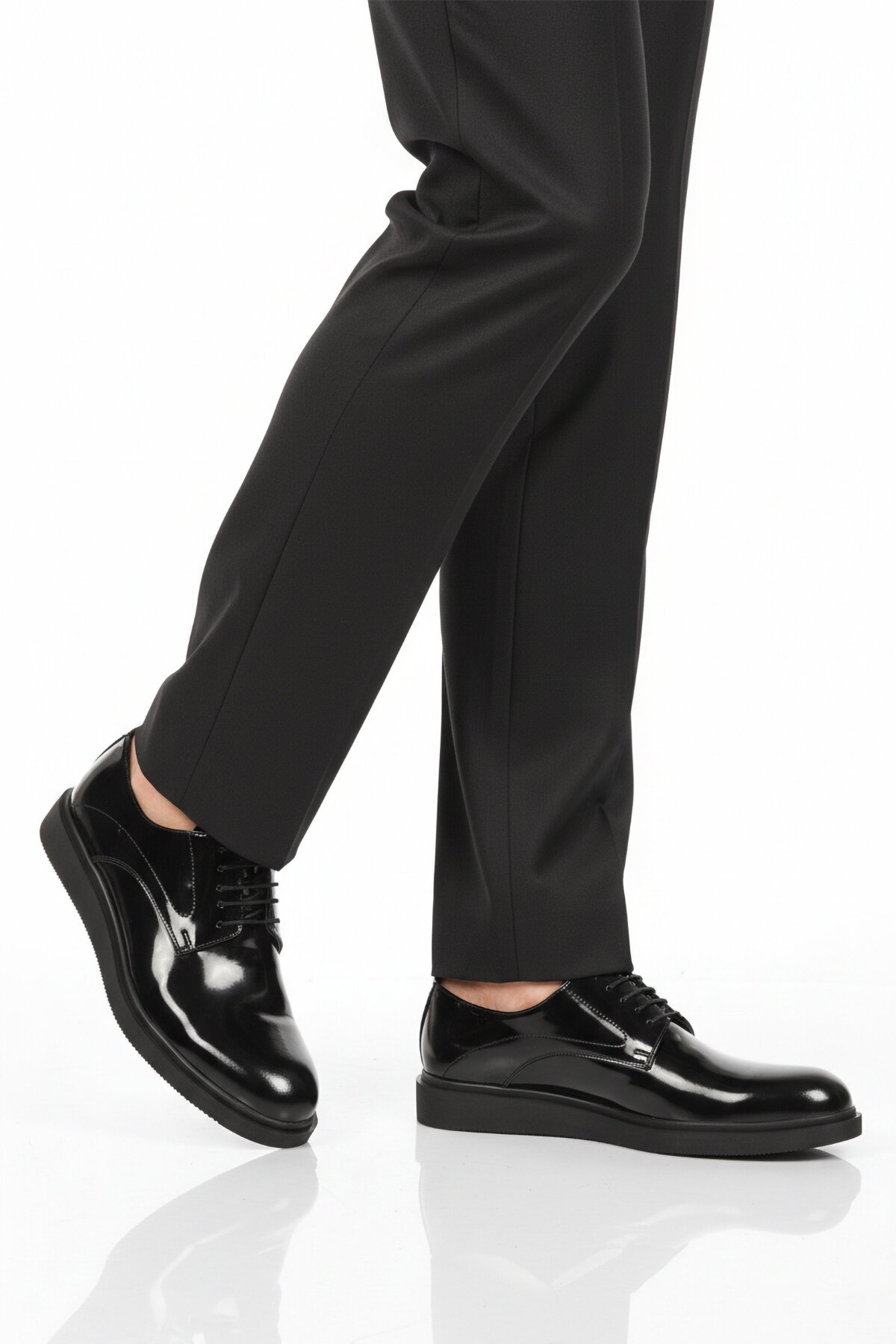 Siyah Rugan Hakiki Deri Erkek Günlük Ayakkabı 623 M