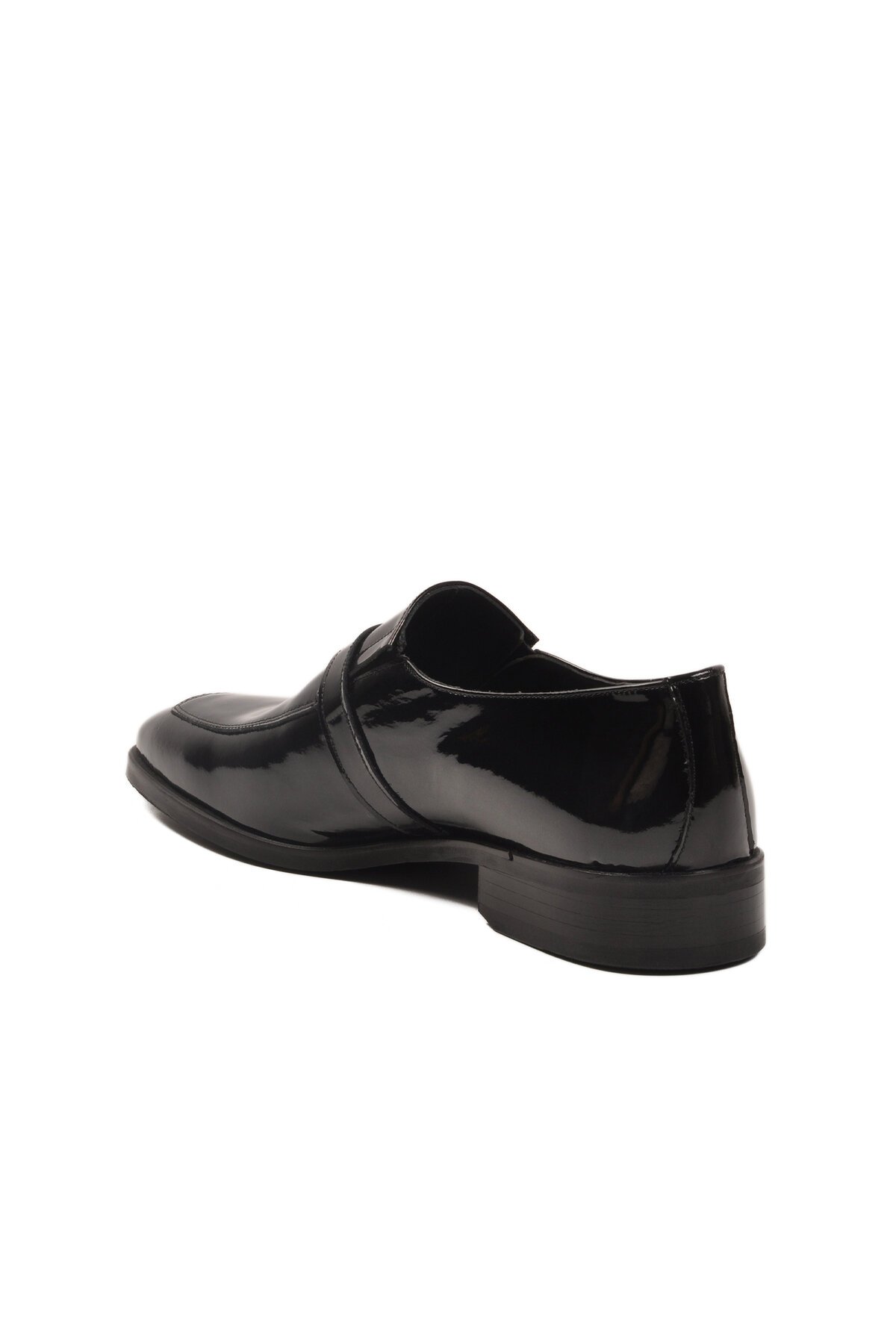 Siyah Rugan Hakiki Deri Erkek Klasik Ayakkabı Fosco 3262 M