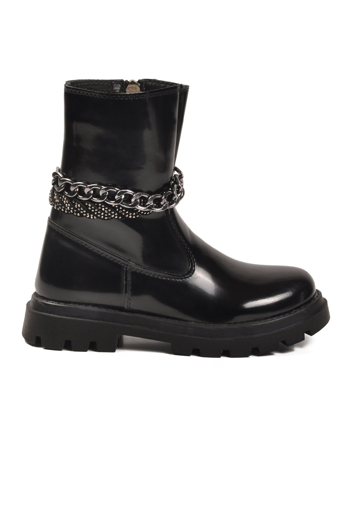 Siyah Rugan Çocuk Çizme Duru F