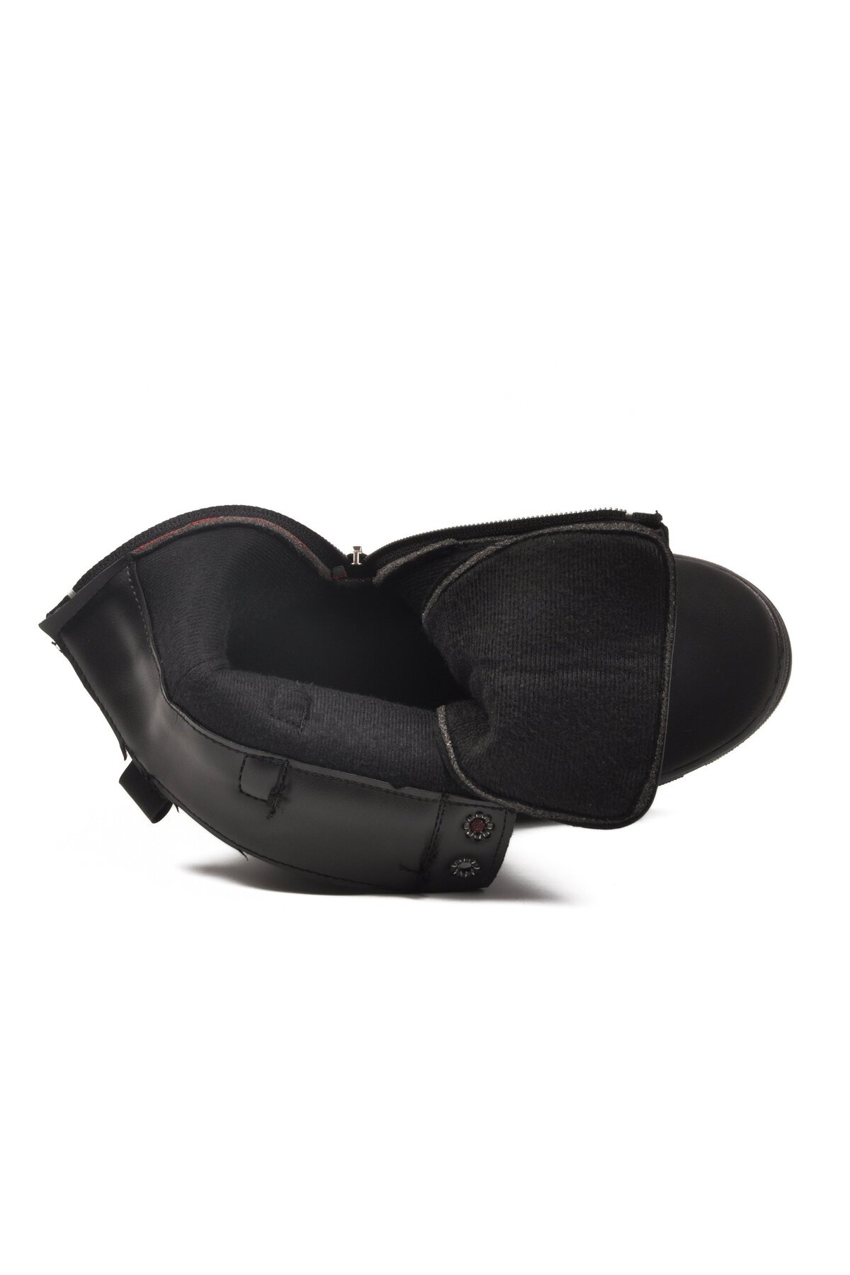 Siyah Çocuk İçi Polarlı Bot G-1001 F ( Zincirli )