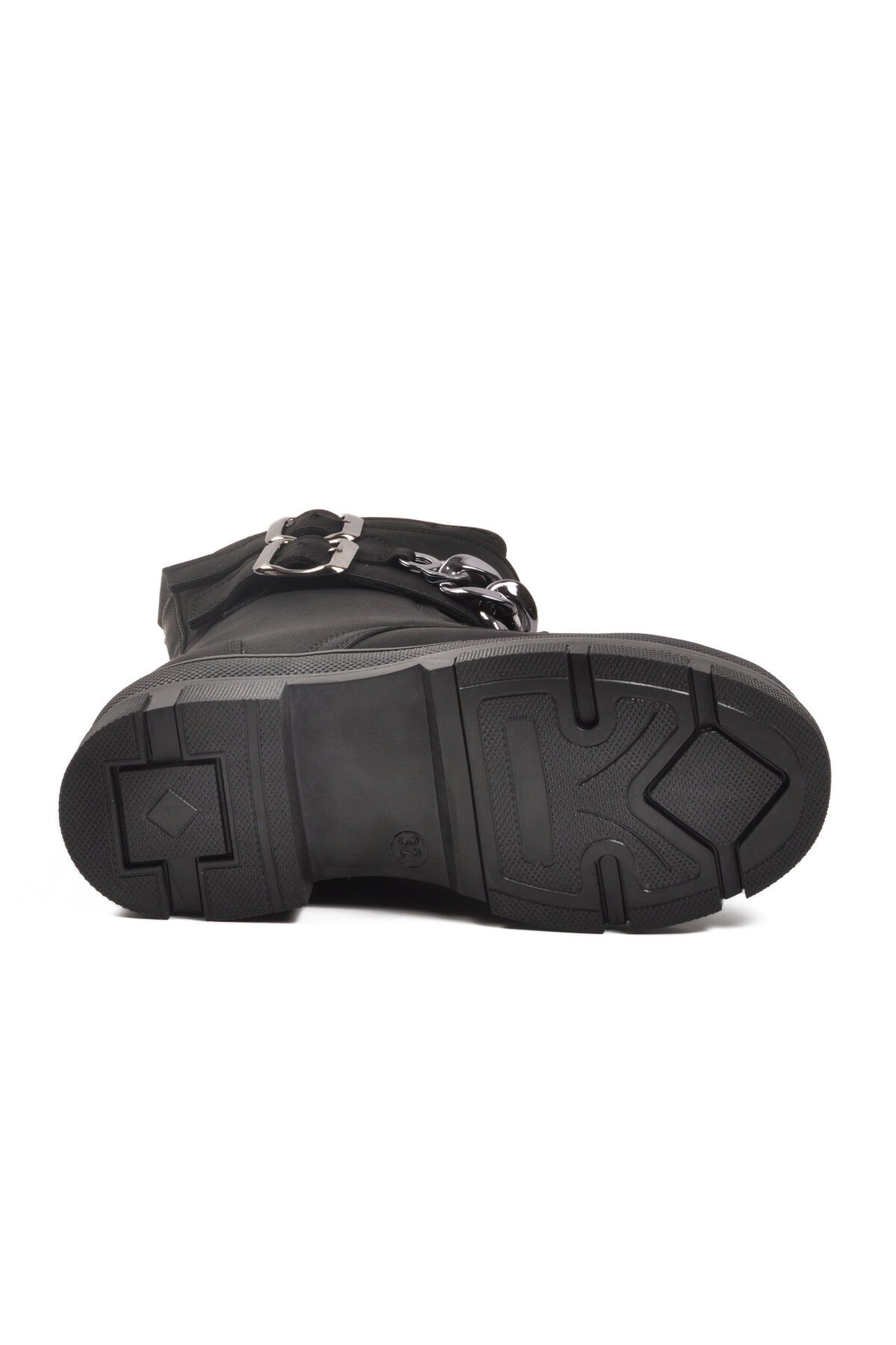 Siyah Çocuk İçi Polarlı Bot G-1001 F ( Zincirli )