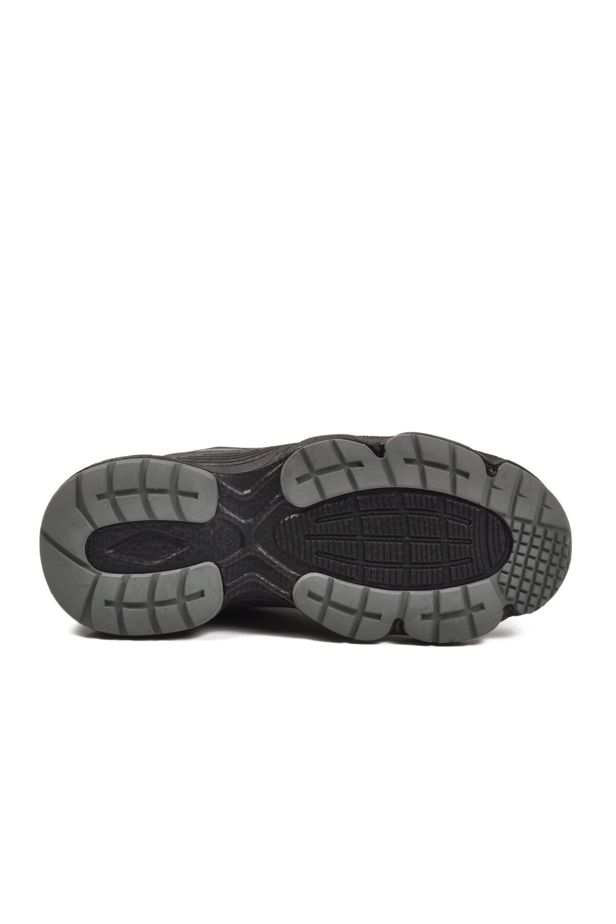 Siyah-Siyah Suni Deri Unisex Spor Ayakkabı Zafira G