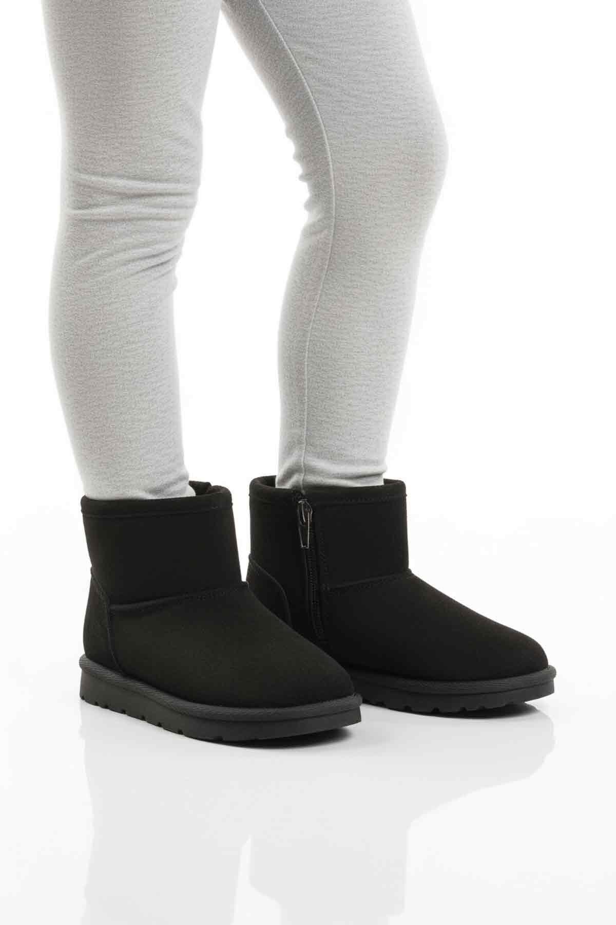 Siyah Süet Çocuk Bot 2096 P