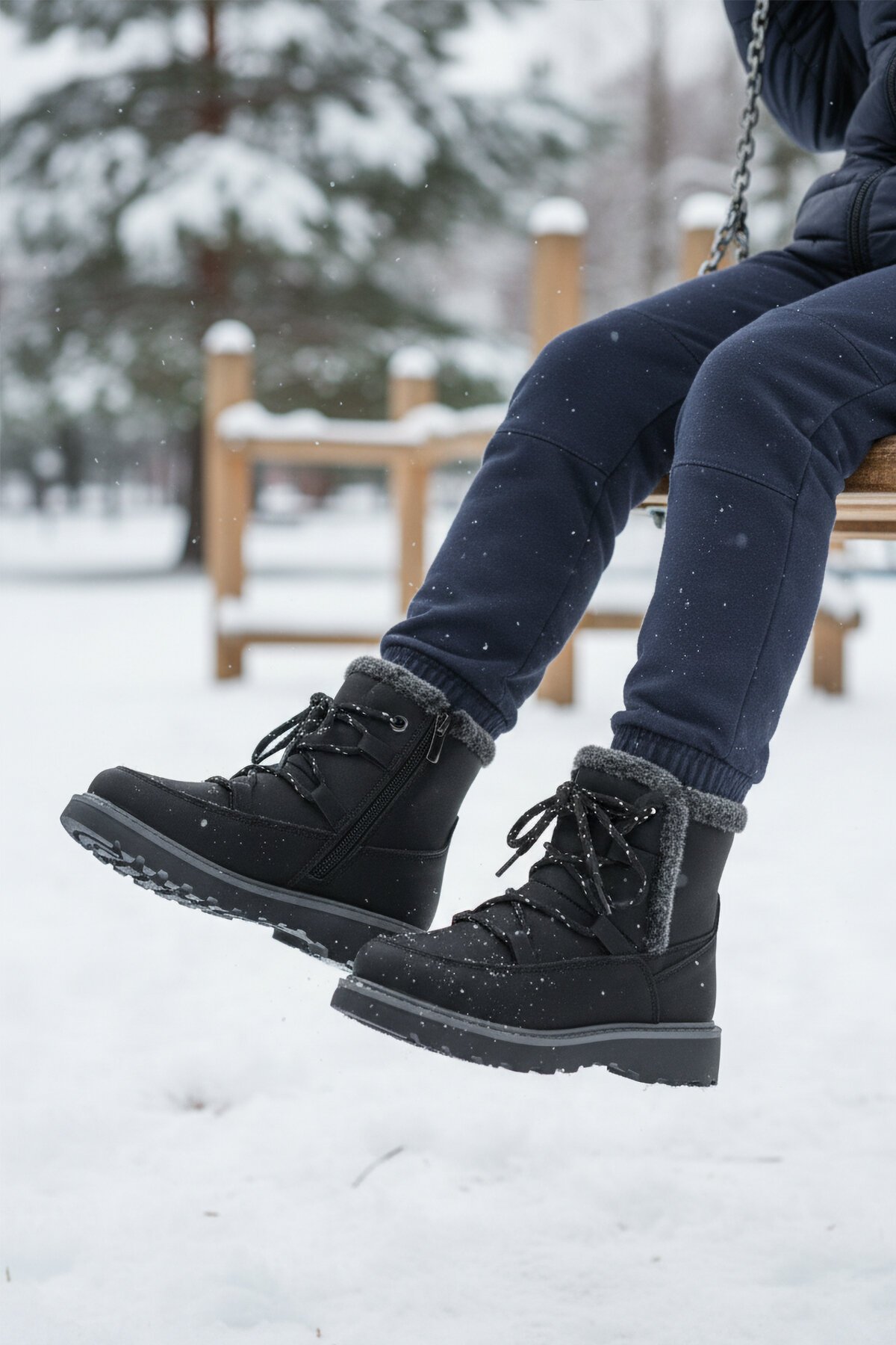 Siyah Çocuk Bot Lina F