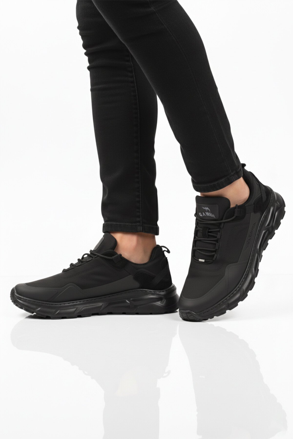 Siyah Tekstil Erkek Spor Ayakkabı Rainy M