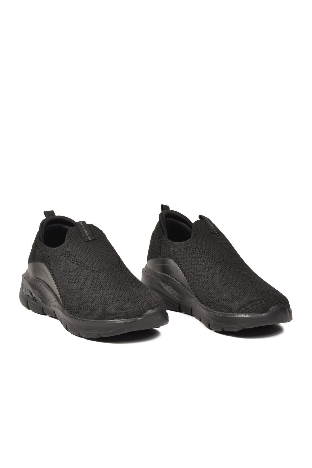 Siyah Tekstil Hafif Kadın Spor Ayakkabı PCI-10062 G