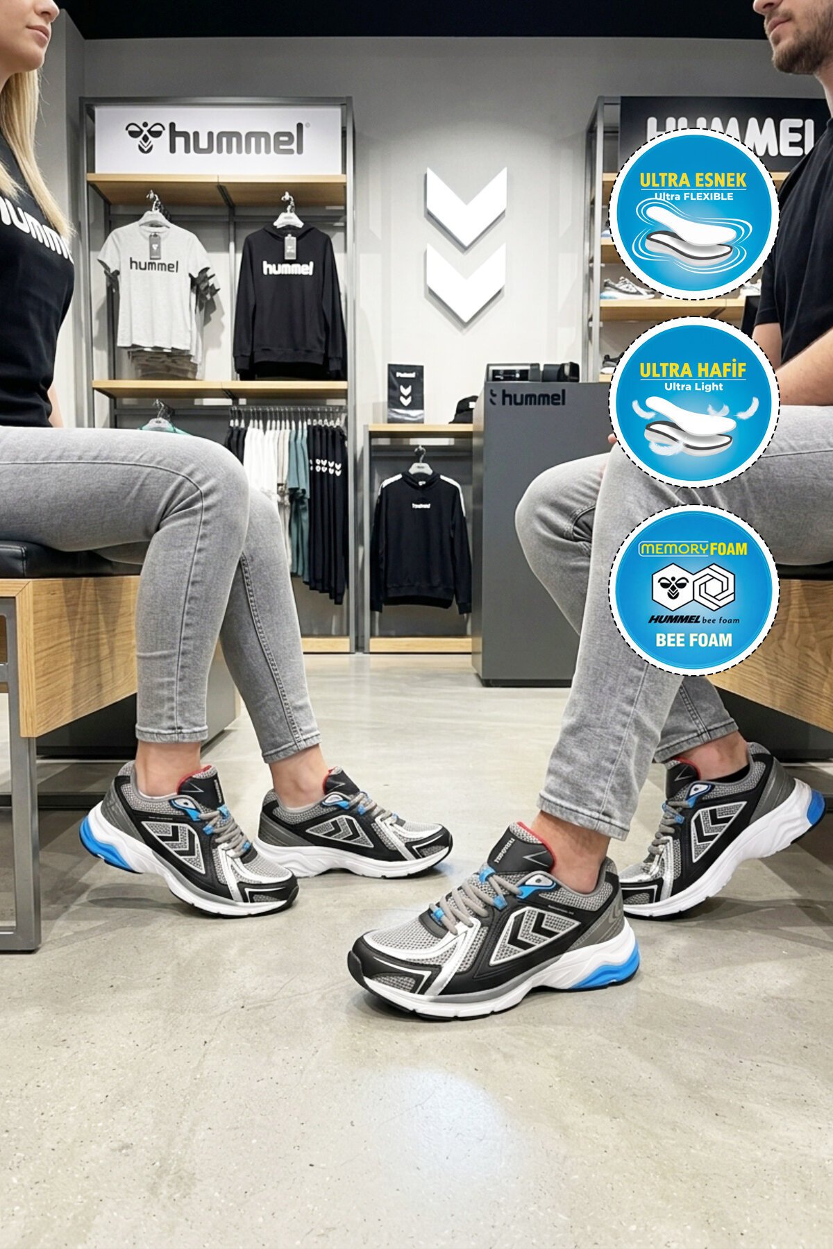 Siyah Tekstil Unisex Spor Ayakkabı Hml 700