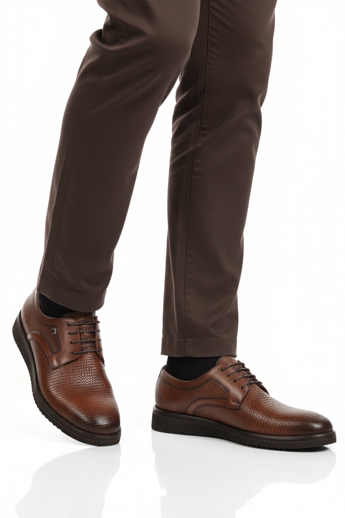 Taba Hakiki Deri Erkek Günlük Ayakkabı 3264 M