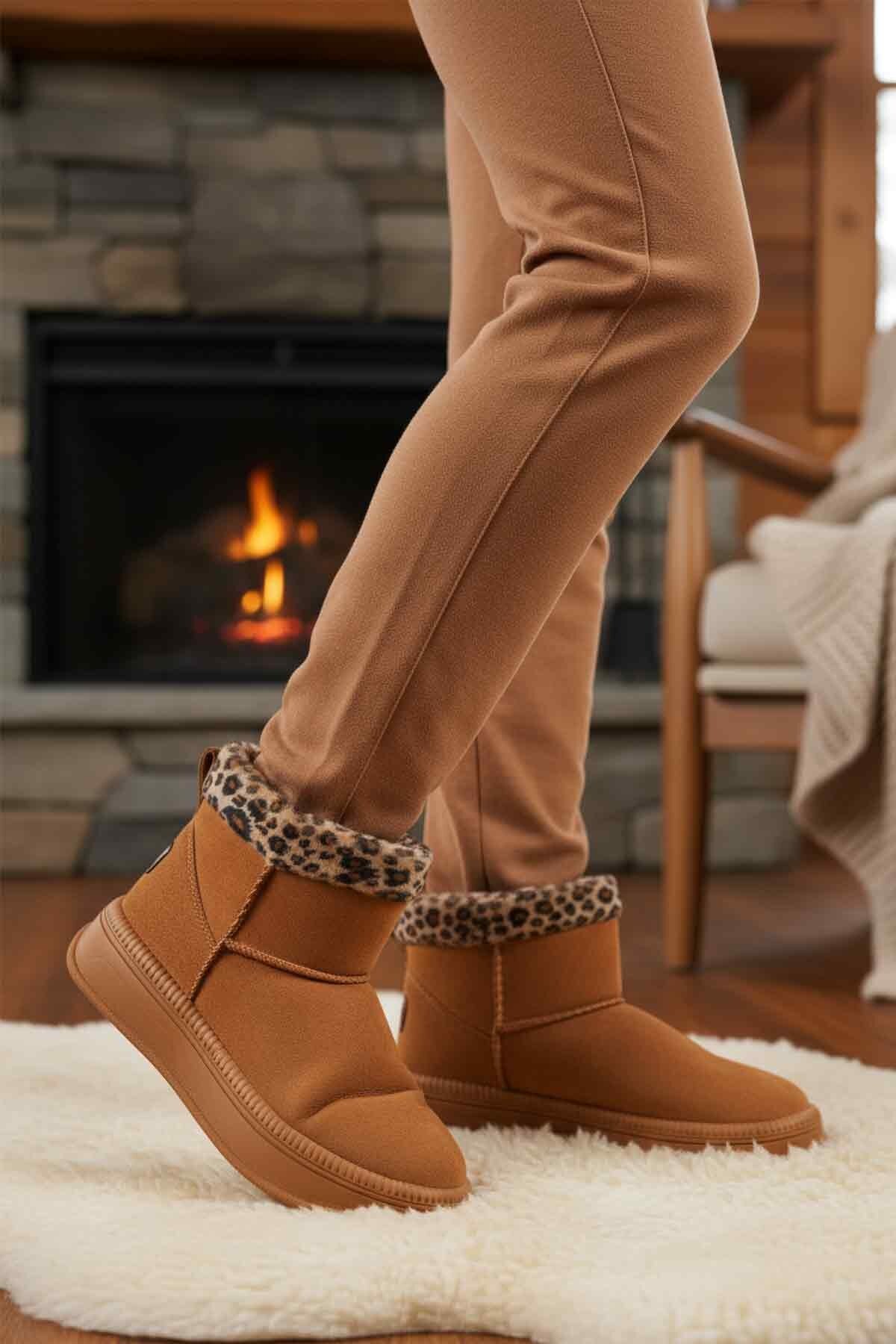 Taba-Leopar Kadın Bot 25001 Z