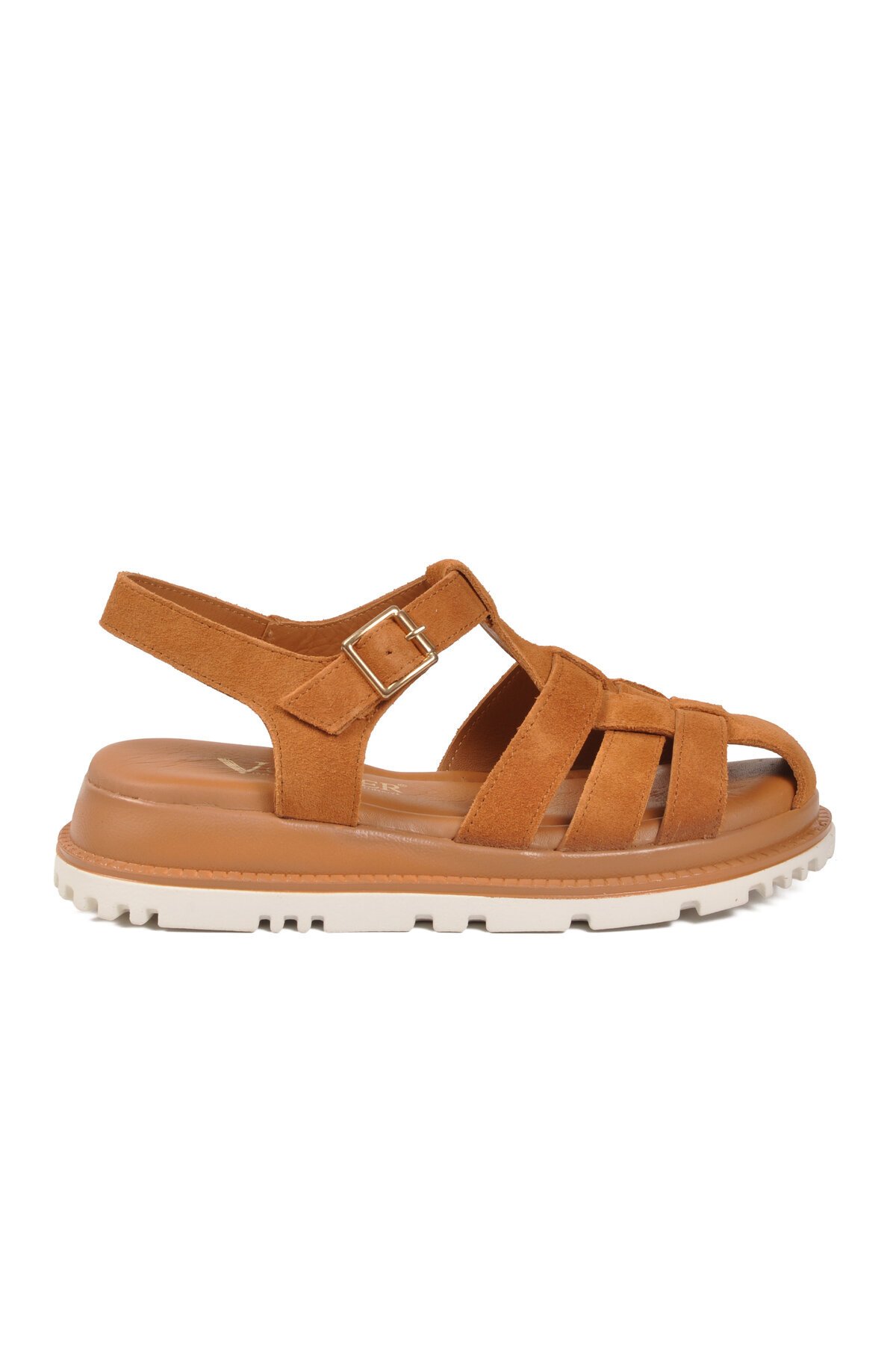 Taba Süet Hakiki Deri Comfort Taban Kadın Sandalet Z796 Z
