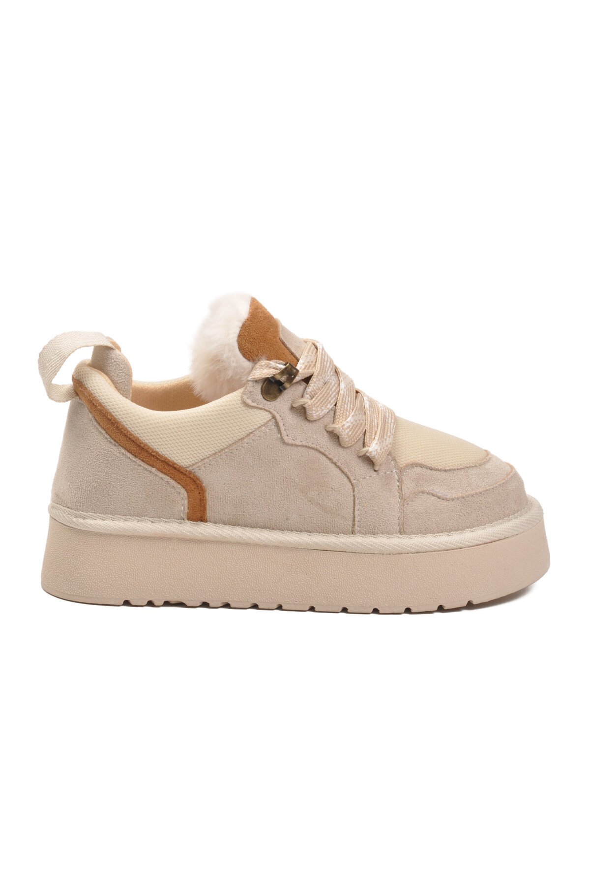 Bej Süet Unisex Çocuk Bot 412445 F