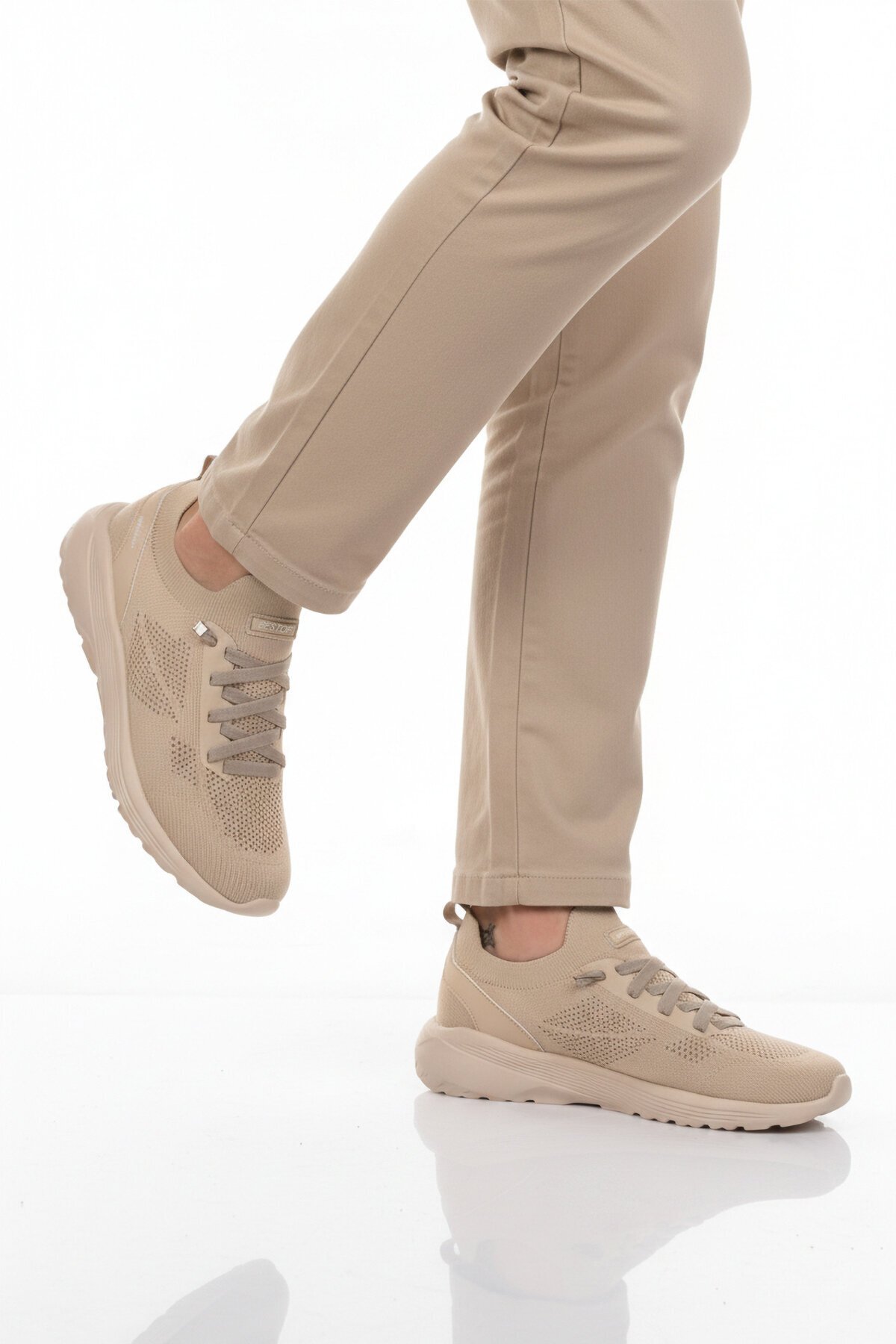 Bej Tekstil Hafif Erkek Spor Ayakkabı Bst-646 M