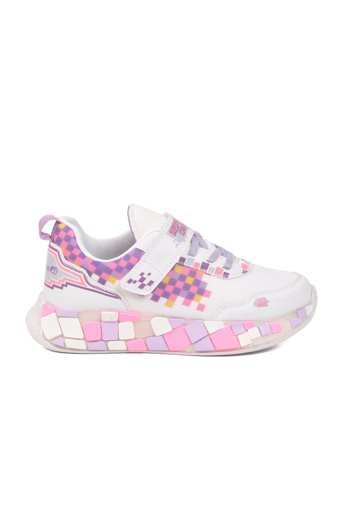 Ruffon Beyaz-Mor-Lila Çocuk Spor Ayakkabı 1030 F