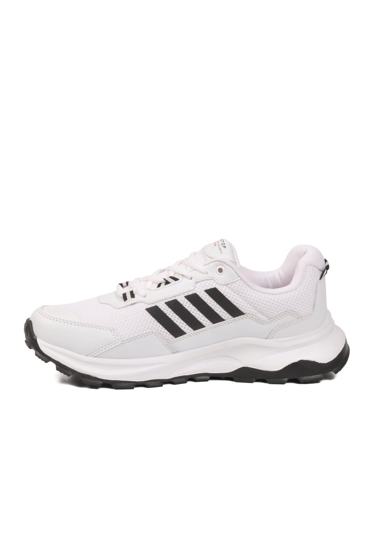 Beyaz-Siyah Hafif Rahat Taban Erkek Sneaker BST-2045 M