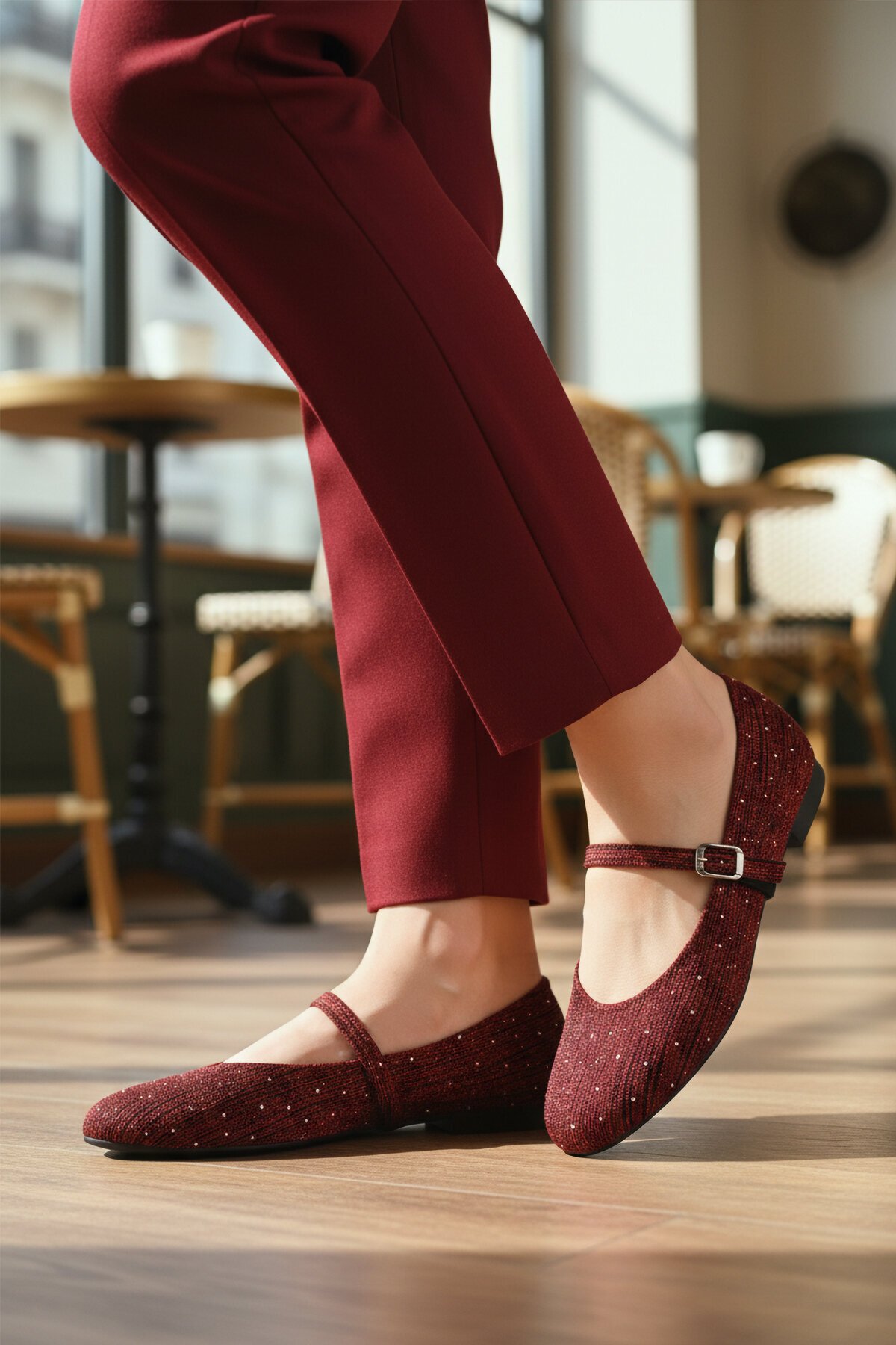 Bordo Kadın Babet 666158 Z
