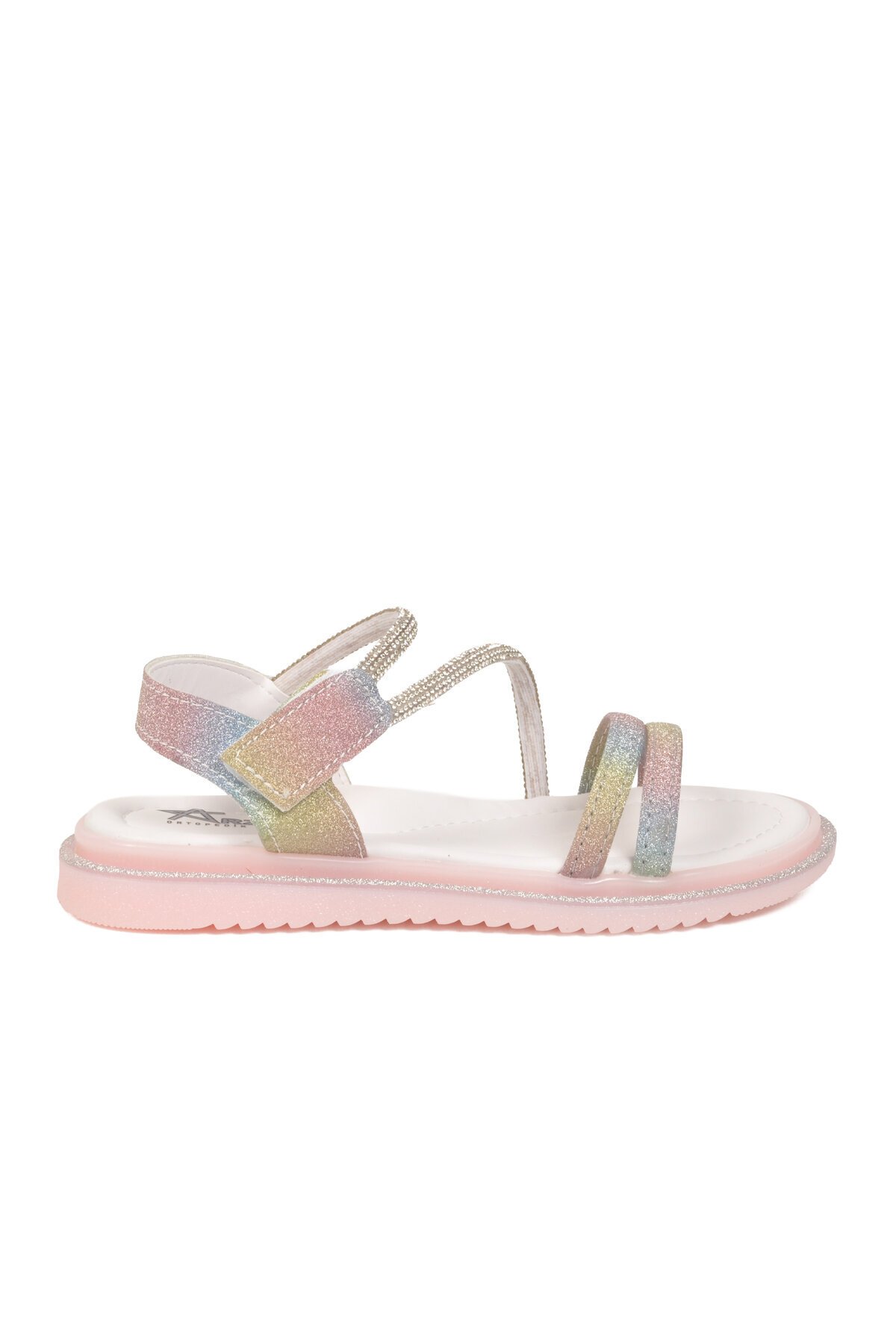 Gökkuşağı Ortopedik Kız Çocuk Sandalet Arzen 26A94 F