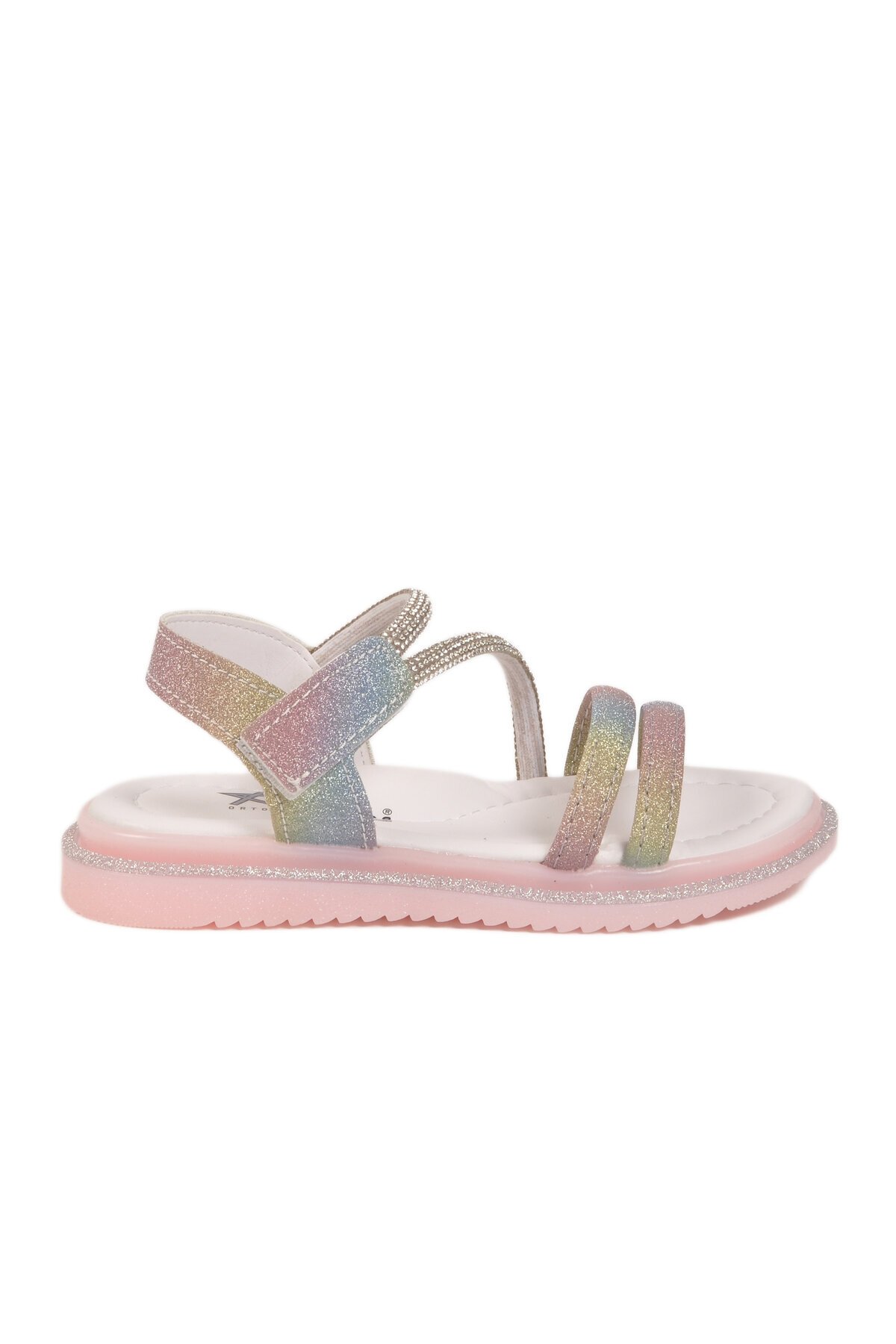 Gökkuşağı Hafif Ortopedik Taban Çocuk Sandalet 26A94 P
