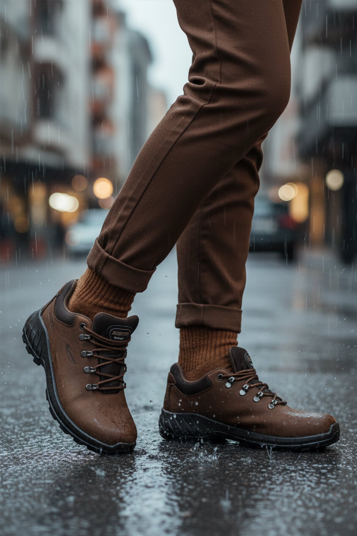 Kahve Nubuk Su Geçirmez Erkek Outdoor Ayakkabı M4105 M