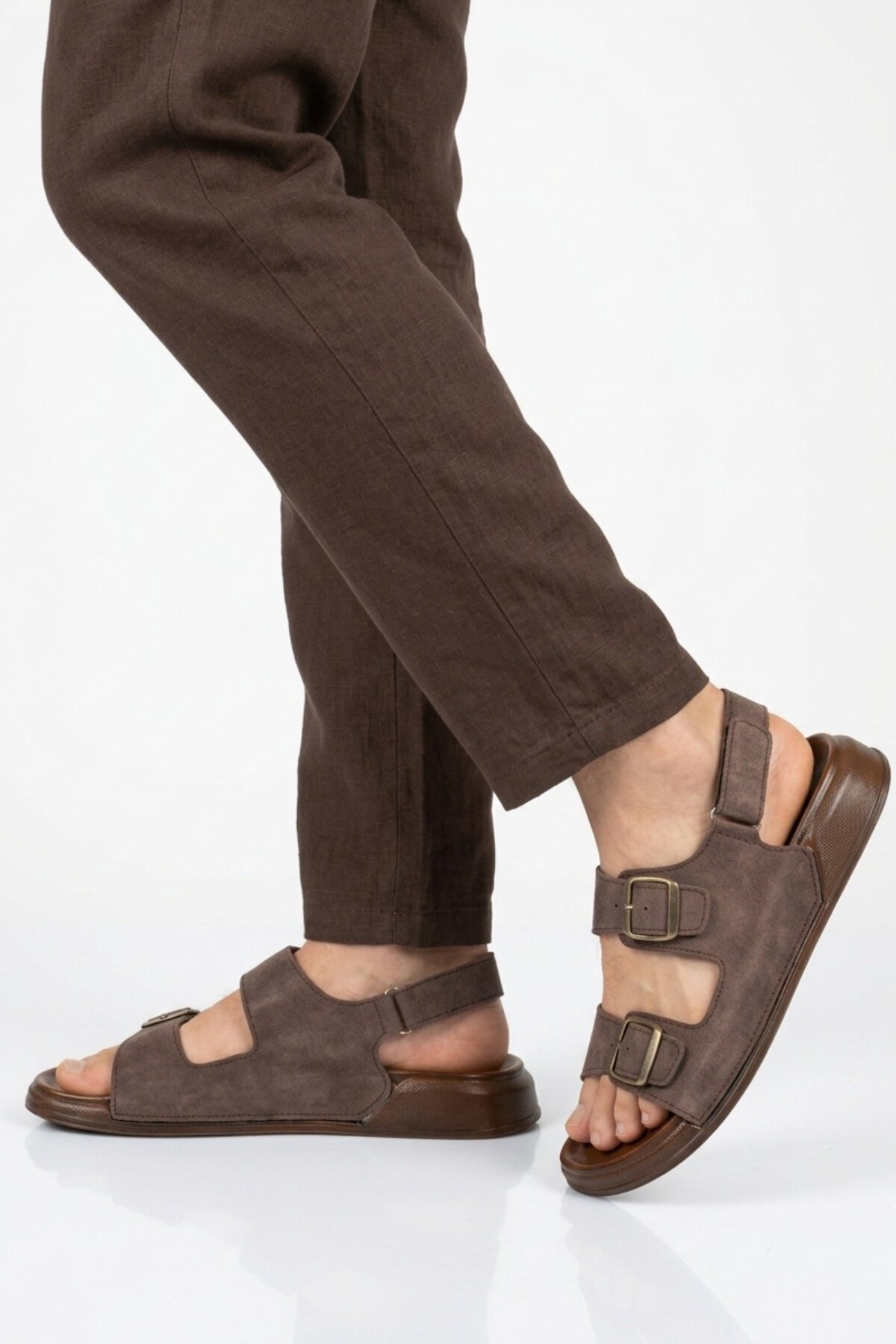 Kahve Hafif Erkek Sandalet PC-7924 M