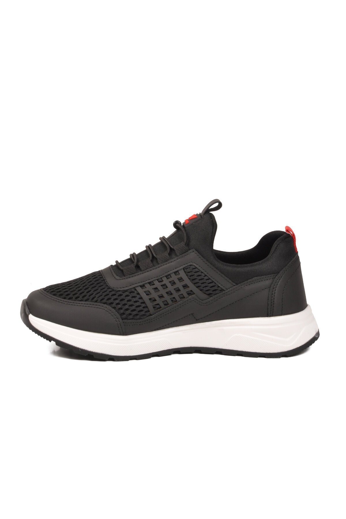 Siyah-Beyaz Hava Alabilen Tekstil Esnek Unisex Spor Ayakkabı 9060 G