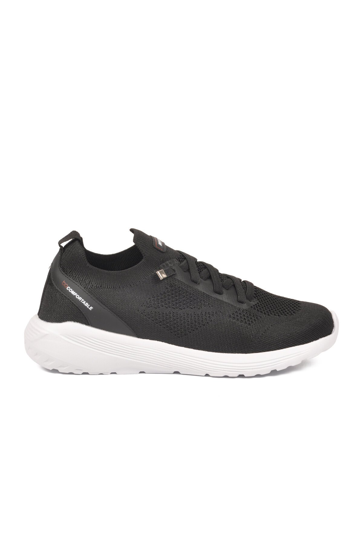 Siyah-Beyaz Tekstil Hafif  Erkek Spor Ayakkabı Bst-646 M