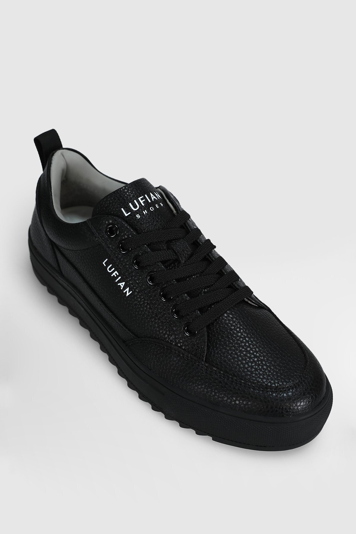Siyah Hakiki Deri Erkek Sneaker Philip M