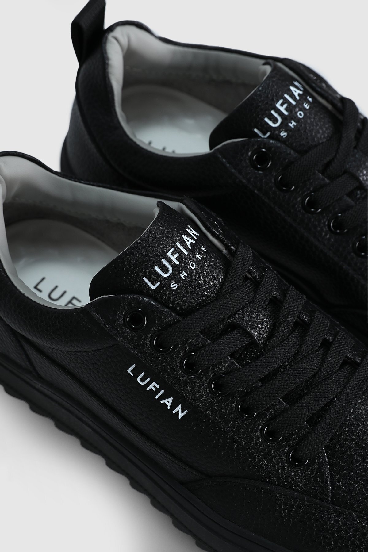 Siyah Hakiki Deri Erkek Sneaker Philip M