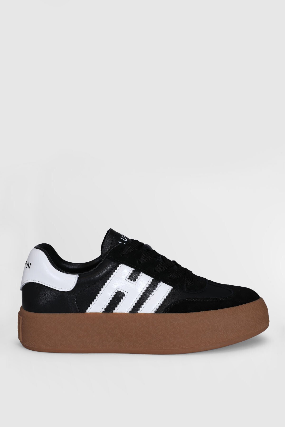 Siyah Hakiki Deri Unisex Sneaker Mira G