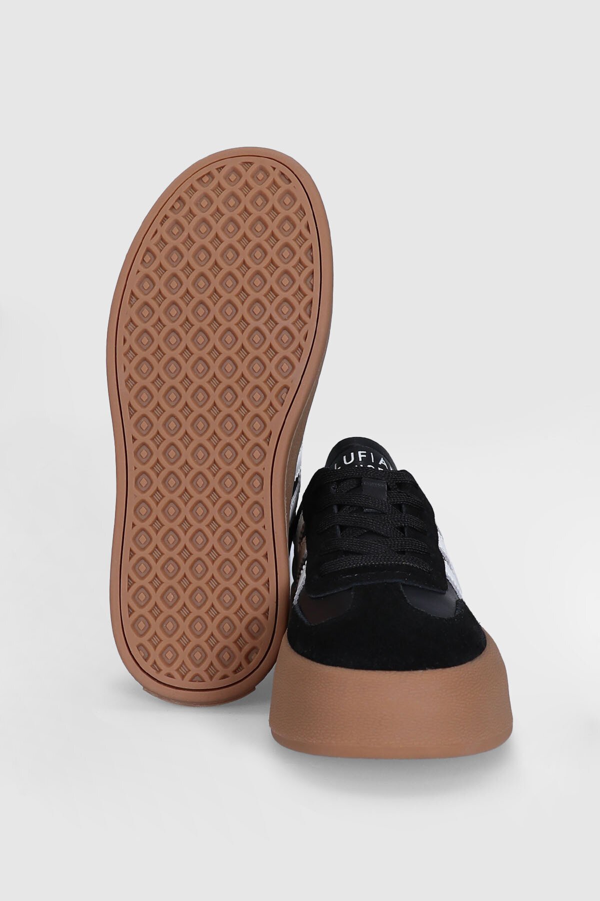 Siyah Hakiki Deri Unisex Sneaker Mira G