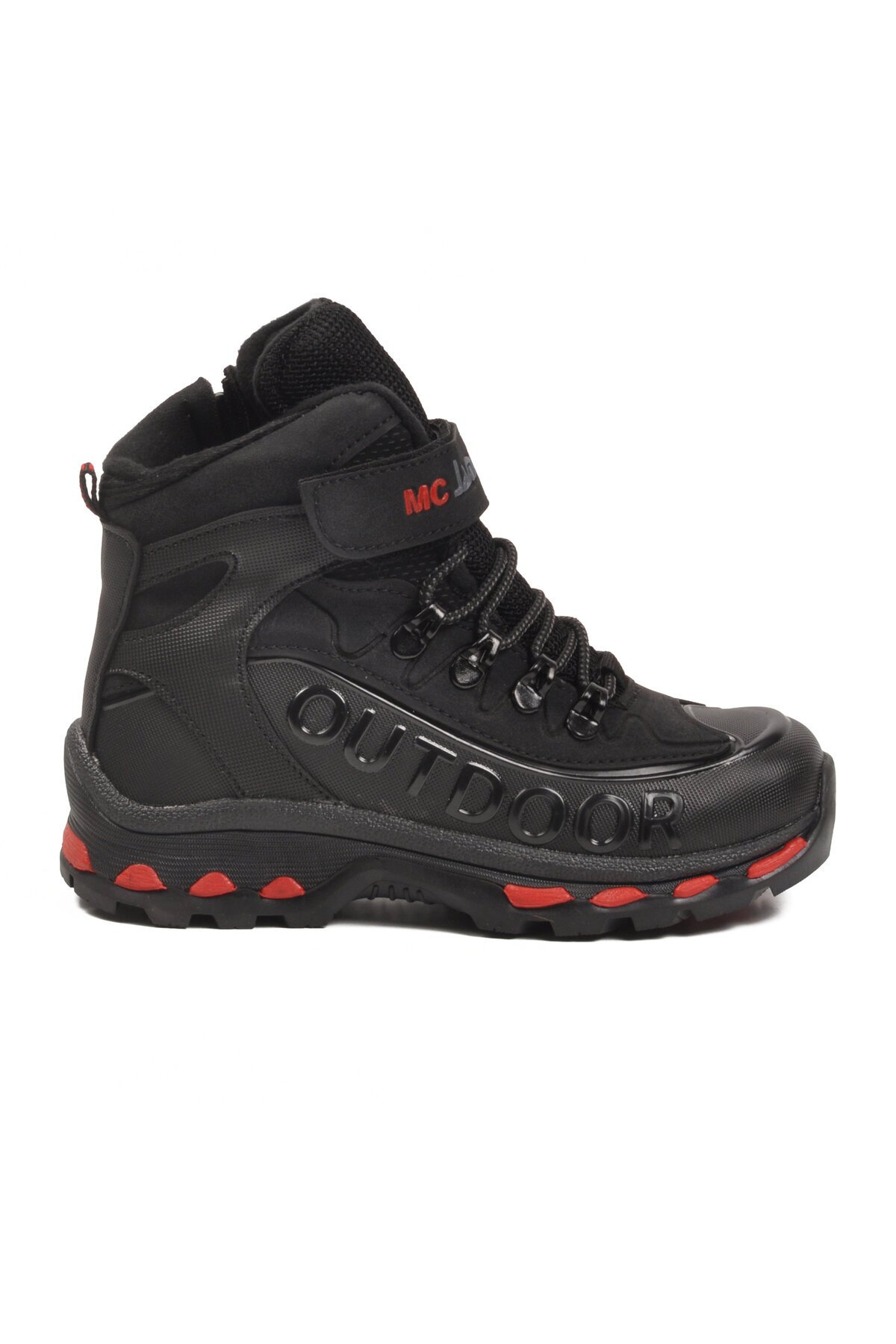 Siyah-Kırmızı Unisex Çocuk Bot 2115 F