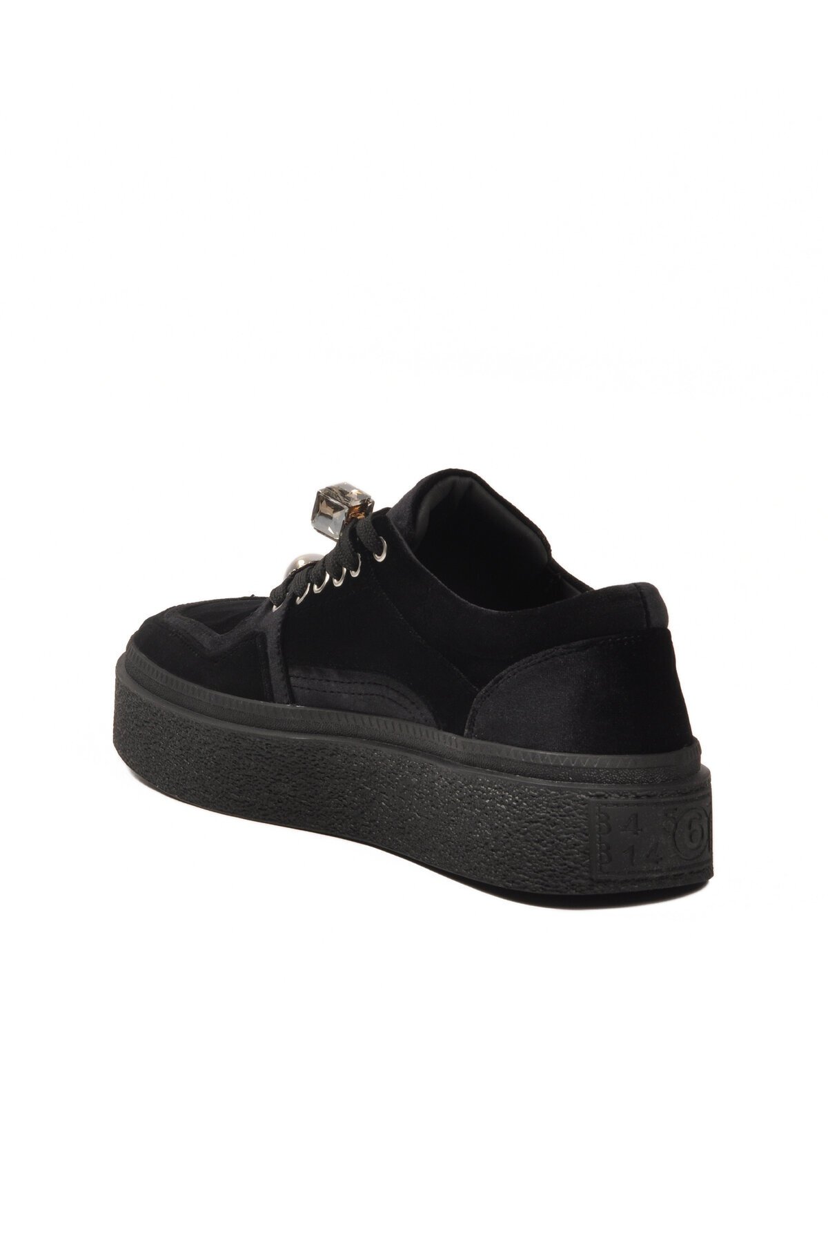 Siyah Nubuk Kadın Sneaker 25K475 Z
