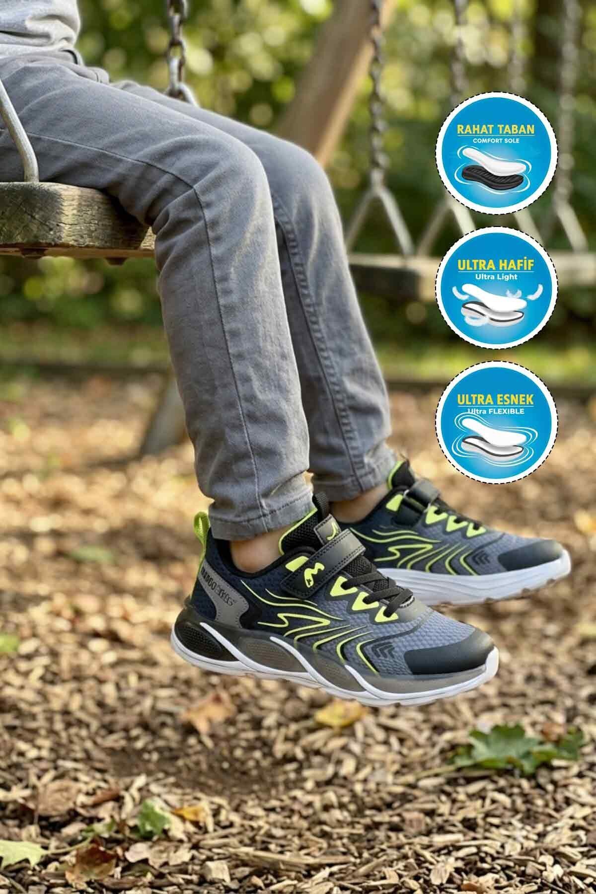 Siyah Hafif Çocuk Spor Ayakkabı Marco Kids 26Y327 F