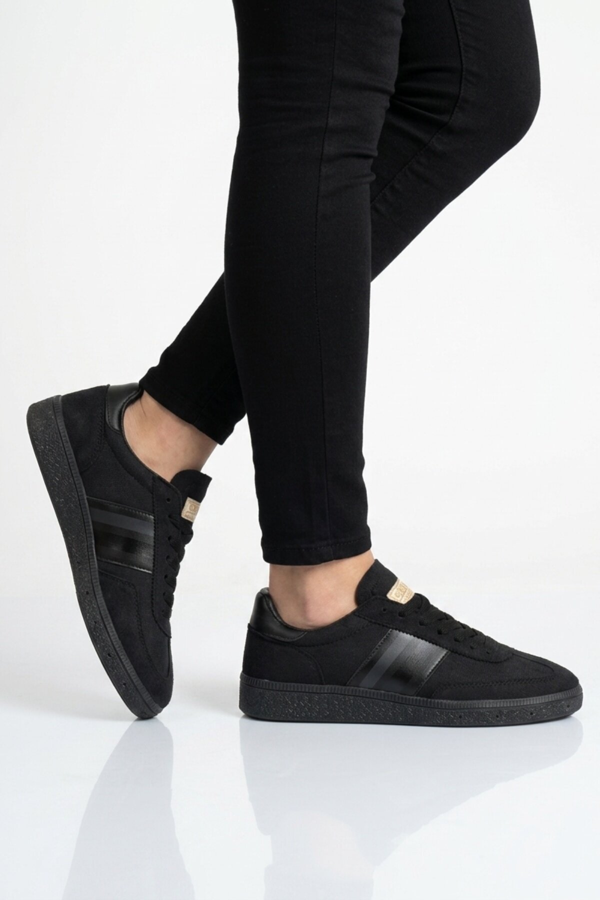 Siyah Rahat Taban Unisex Spor Ayakkabı 015 G