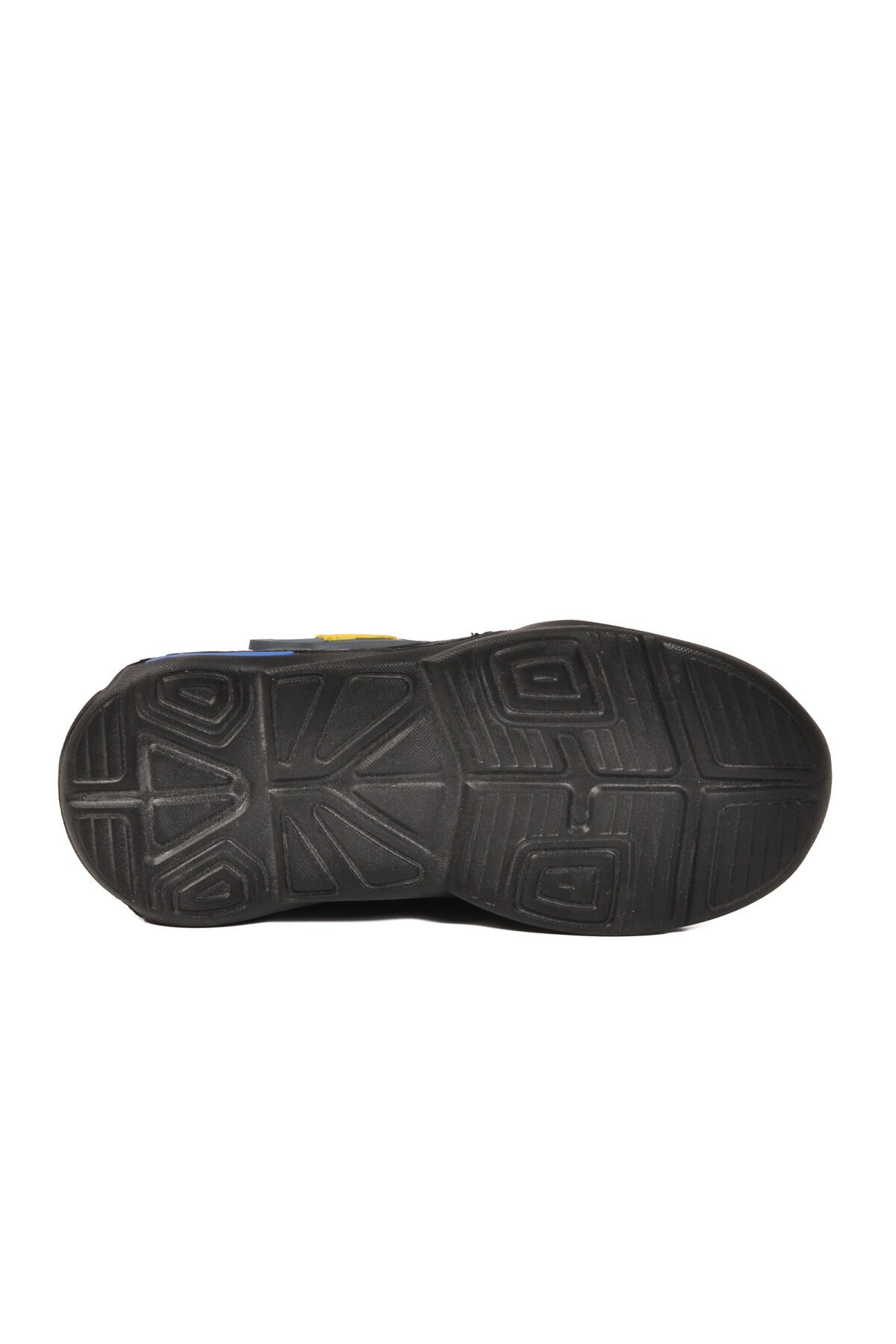 Siyah-Sarı-Saks Tekstil Rahat Taban Erkek Çocuk Spor Ayakkabı 2470 F