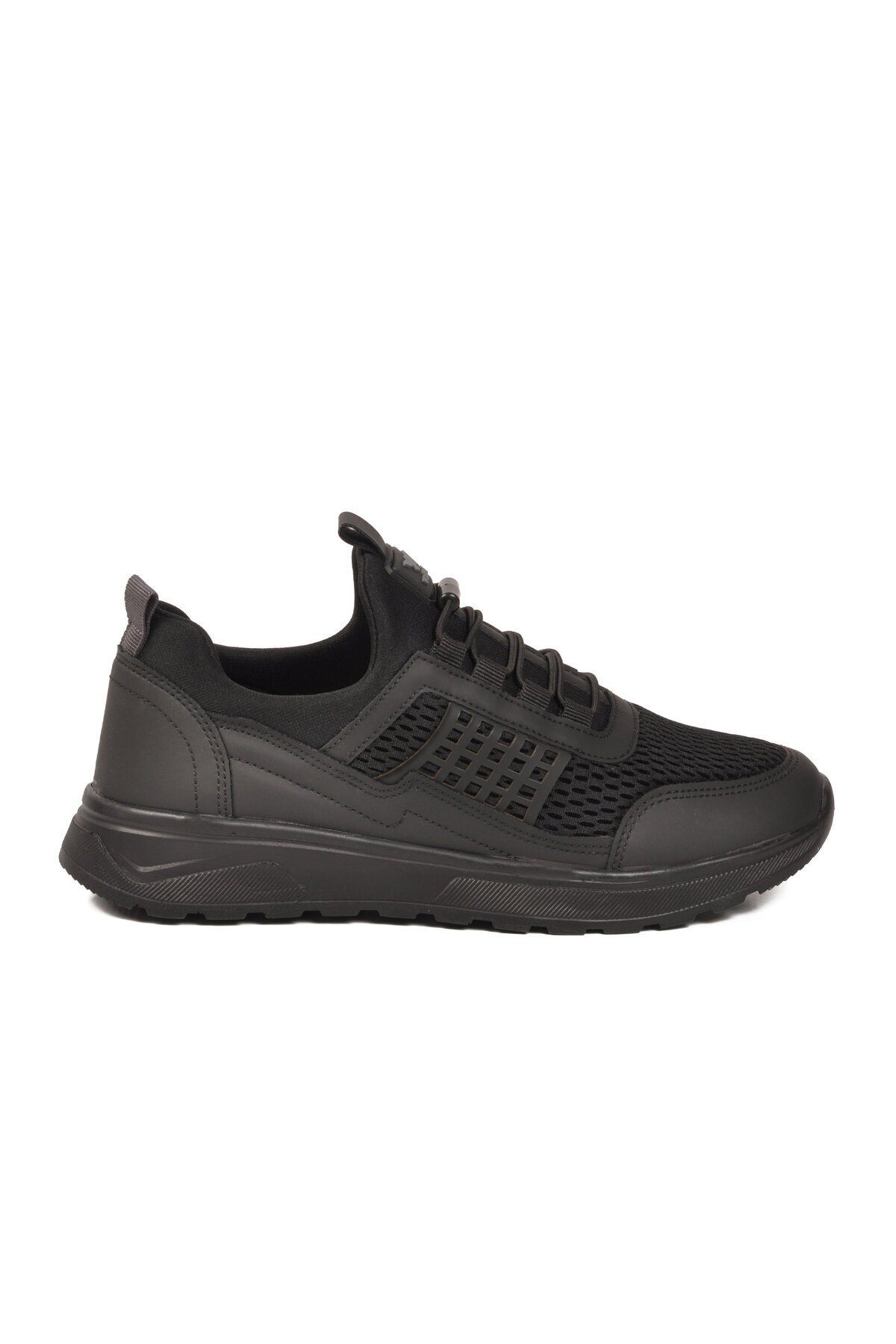 Siyah Hava Alabilen Tekstil Esnek Unisex Spor Ayakkabı 9060G